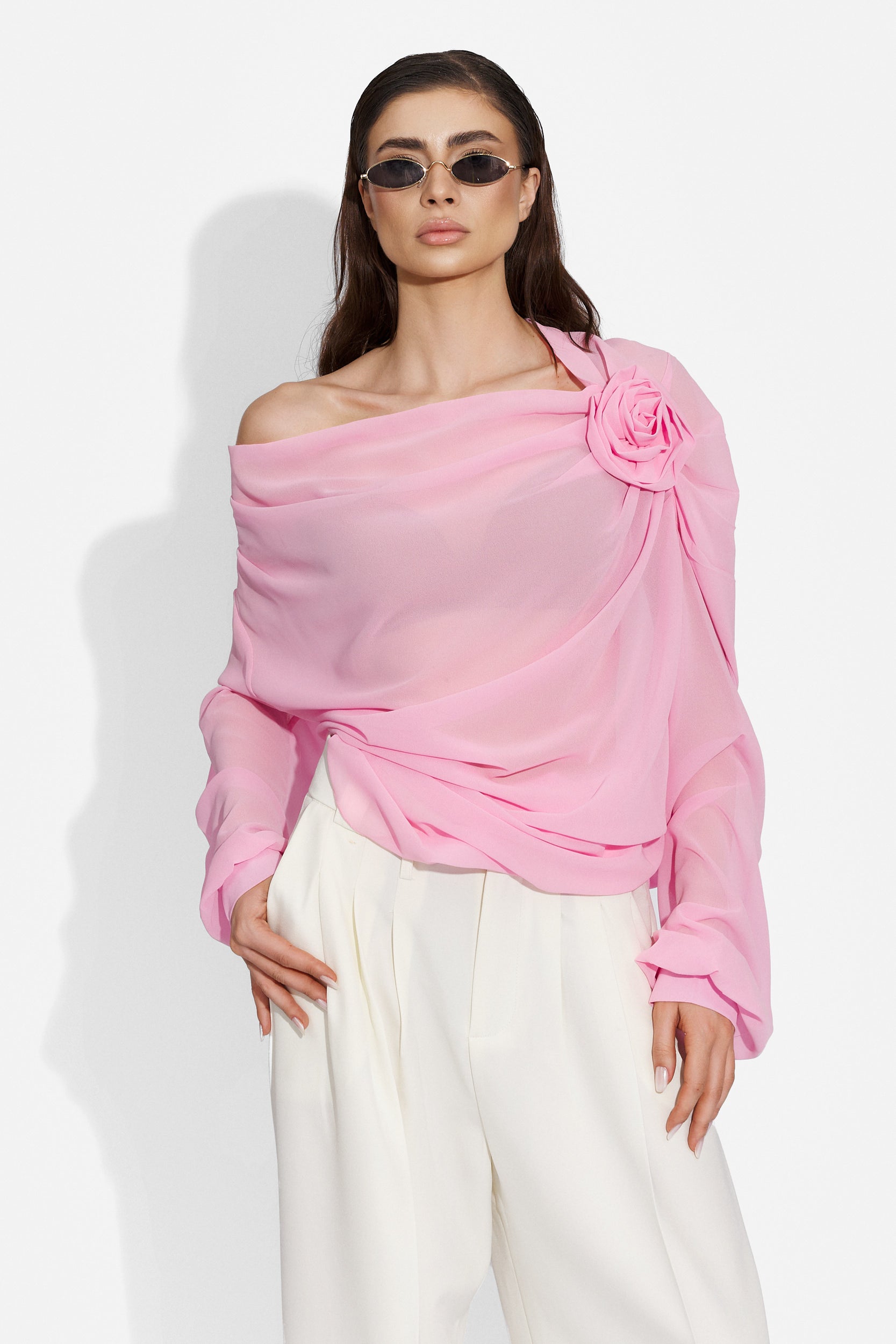 Bluza dama eleganta roz Vanesa Bogas