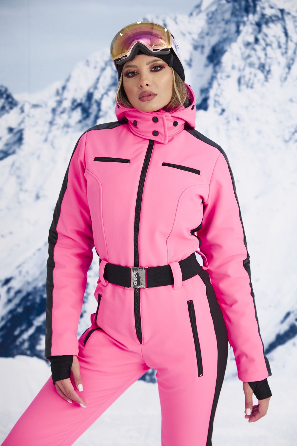 Salopeta ski casual roz neon Nalor Bogas