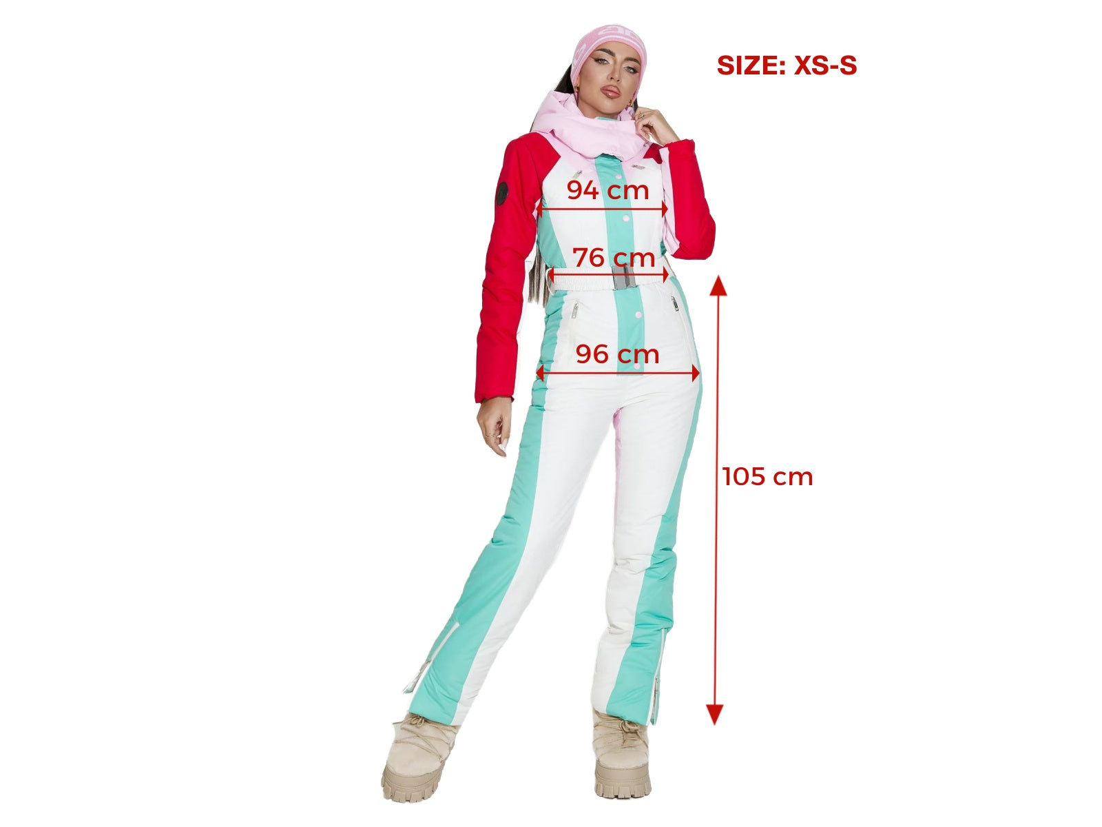 Nadyna Bogas white casual ski overall