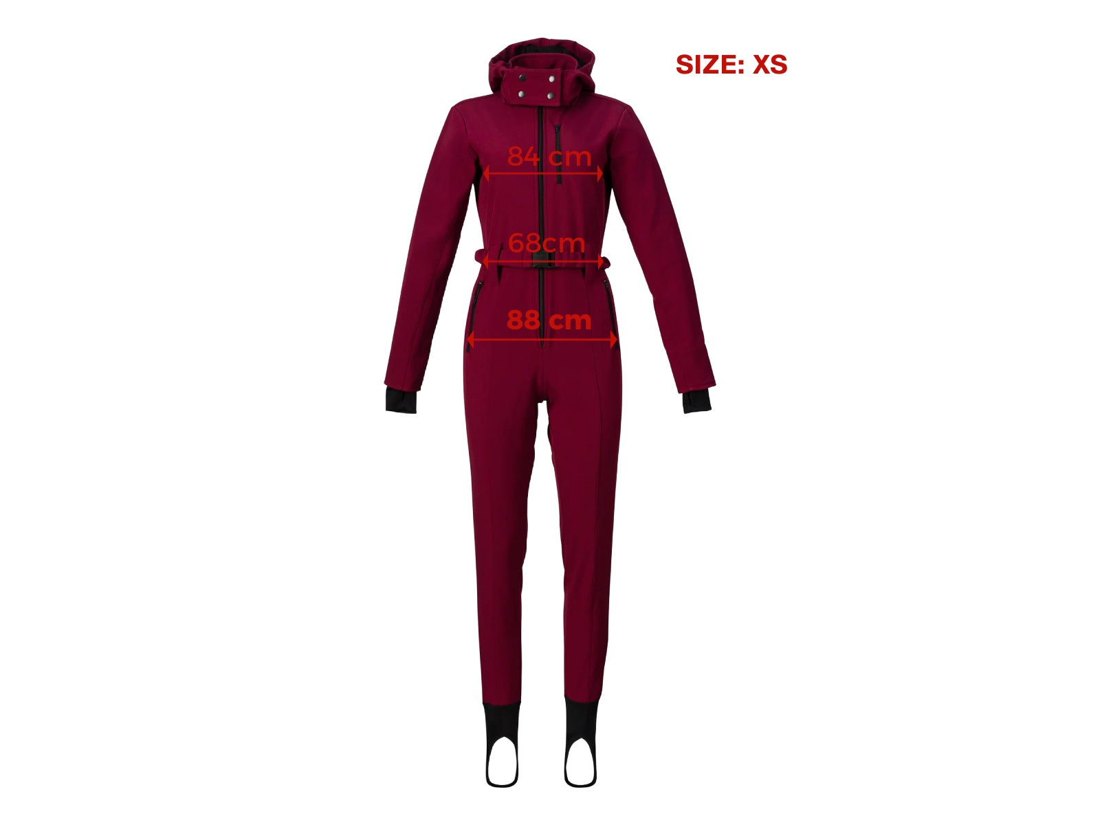 Anodys Bogas casual burgundy ski overalls