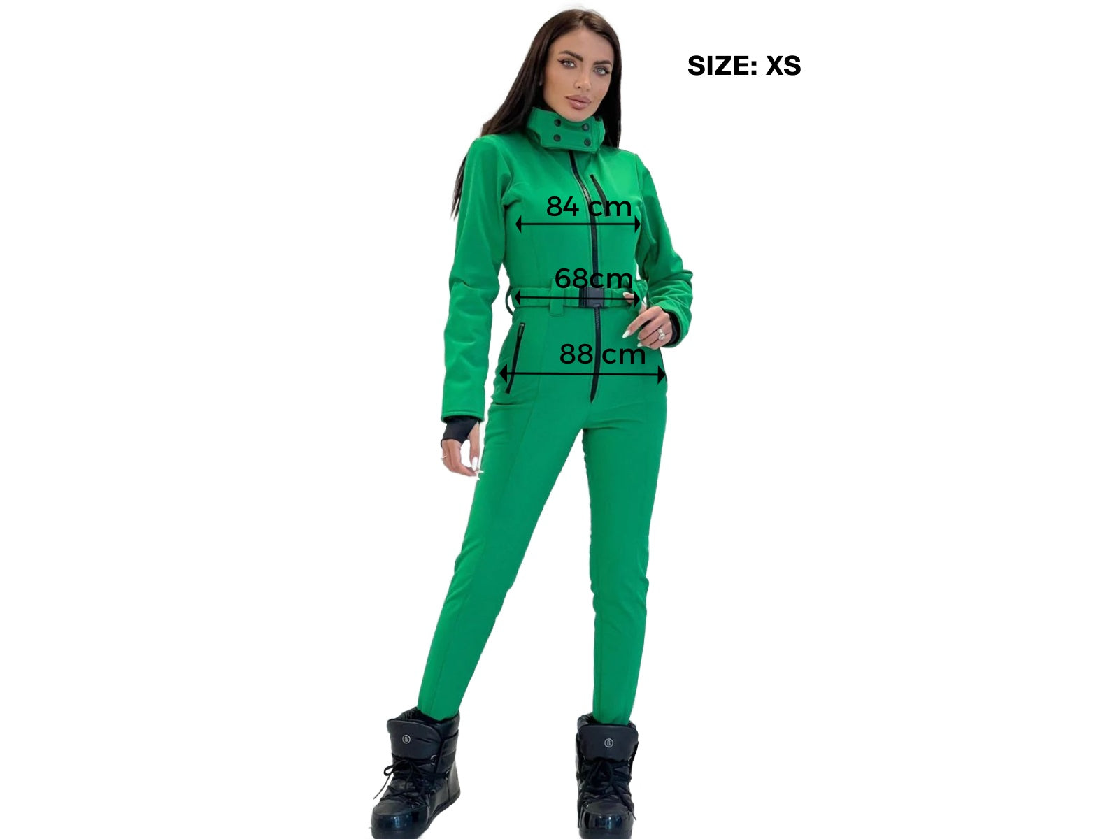 Salopeta ski casual verde inchis Anodys Bogas