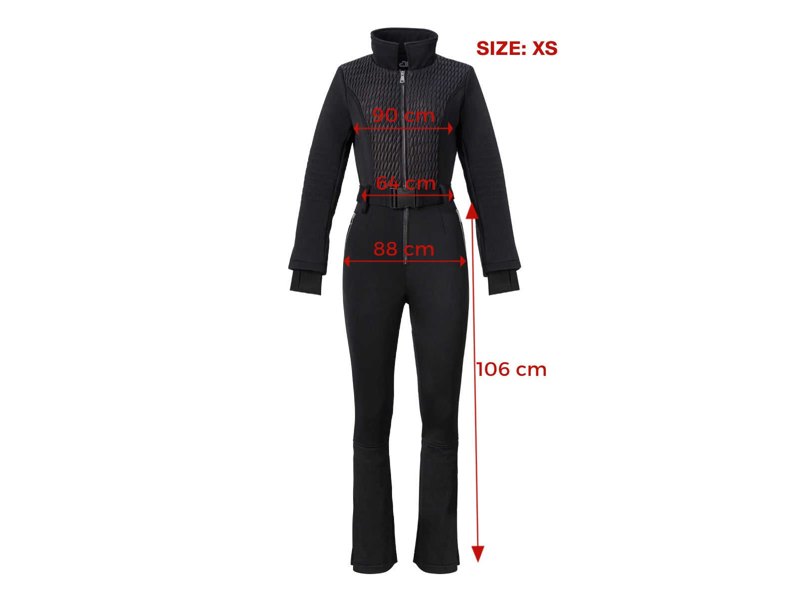 Salopeta ski casual neagra Maisha Bogas