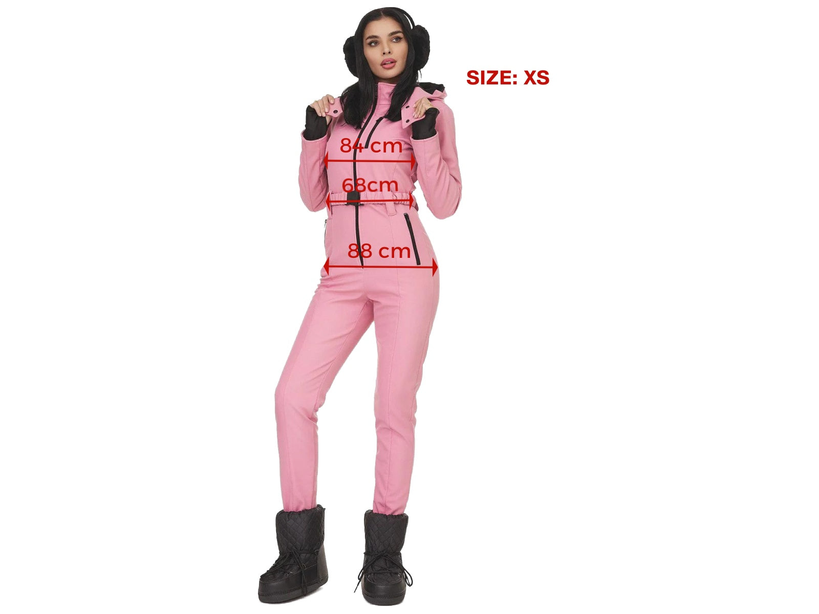 Siluap Bogas pink casual ski overalls