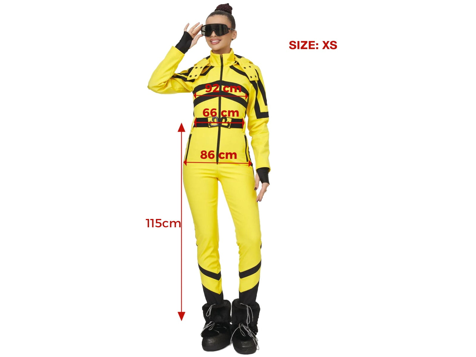 Abyem Bogas yellow casual ski overalls