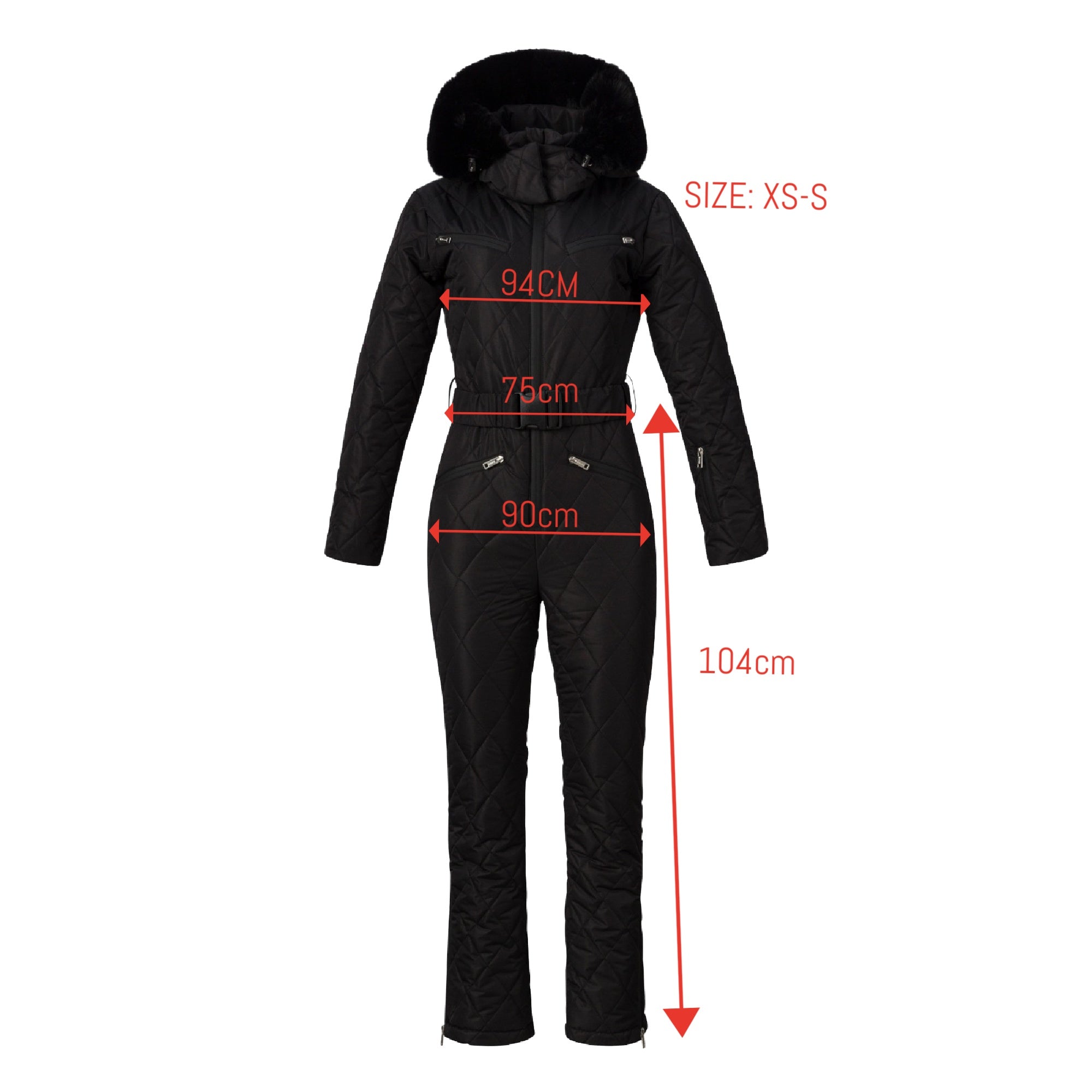 Salopeta ski casual neagra Valene Bogas