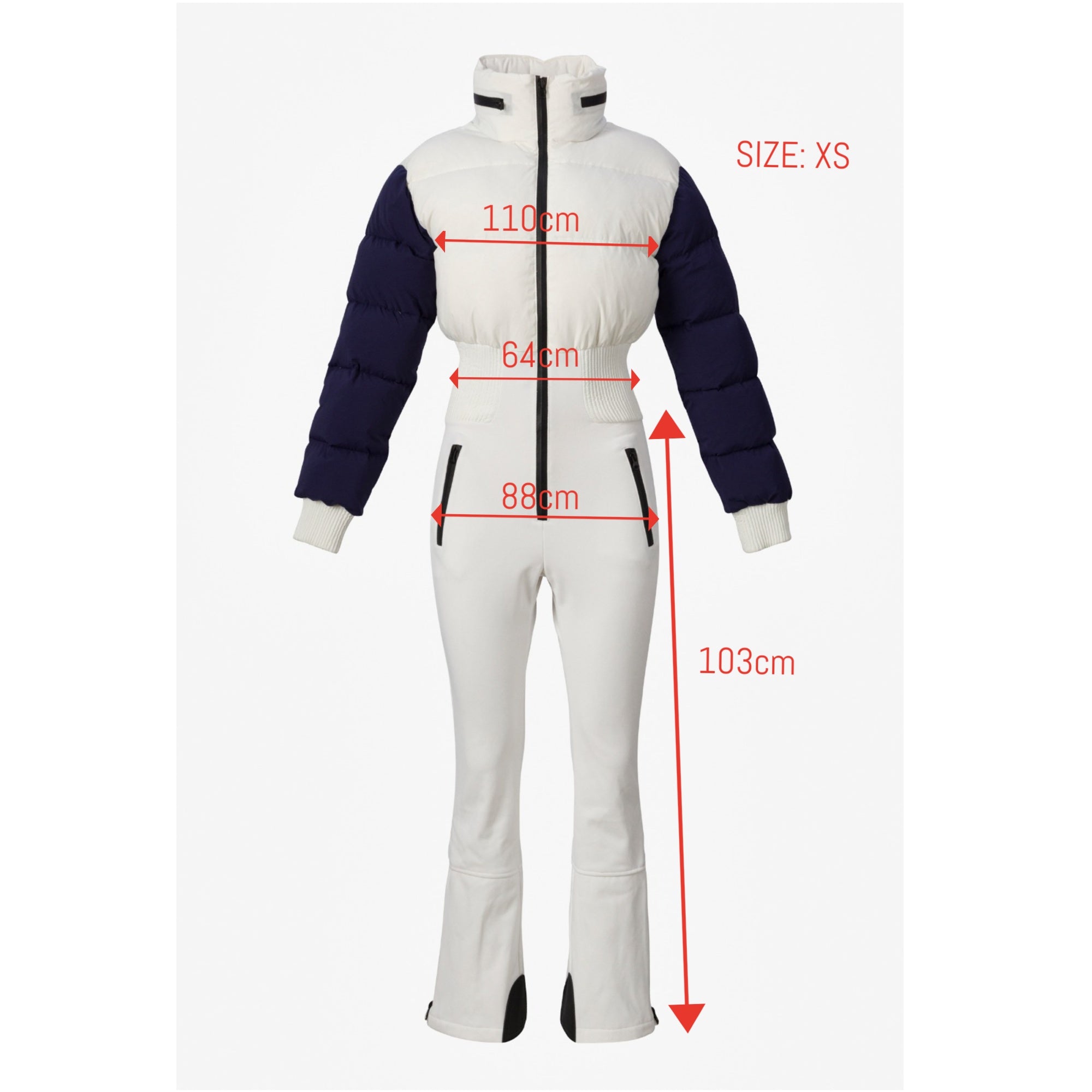 White women's ski jumpsuit Bobye Bogas