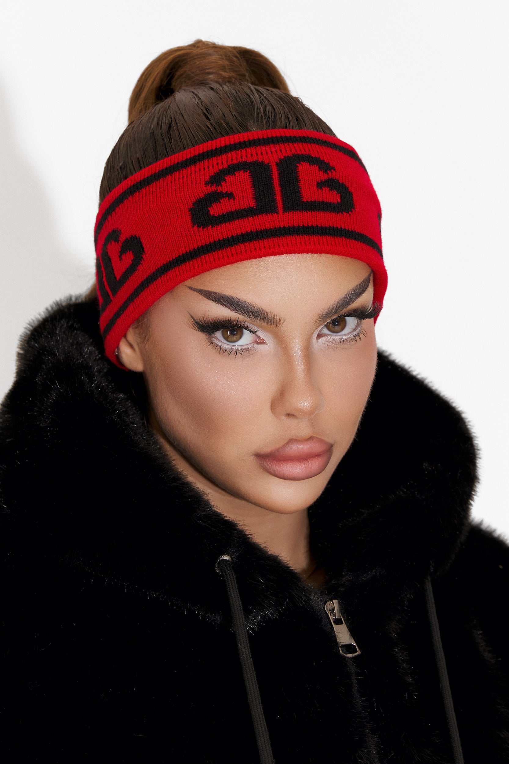 Casual red women's headband Kasra Bogas