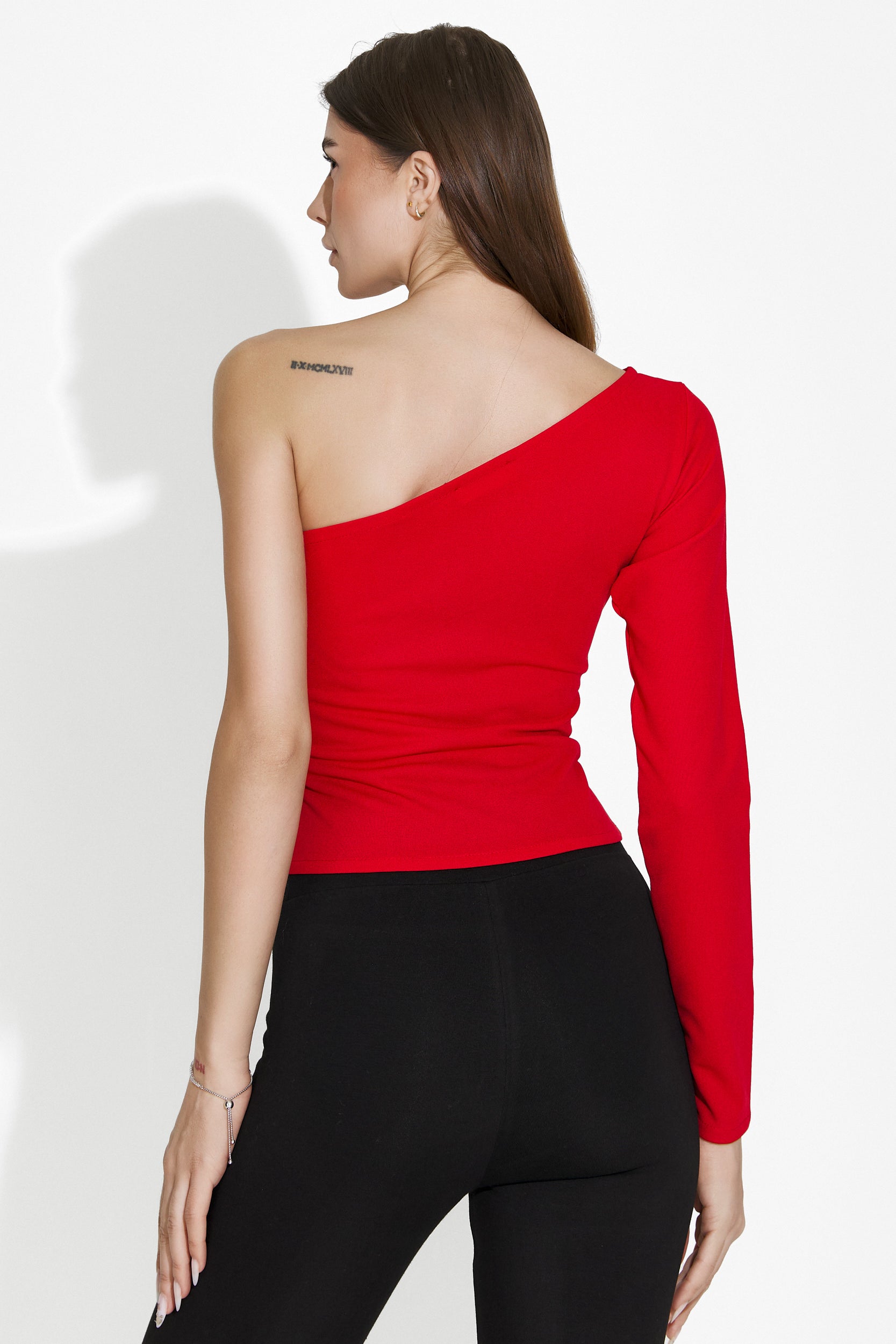 Elegant red women's sweater Vedette Bogas