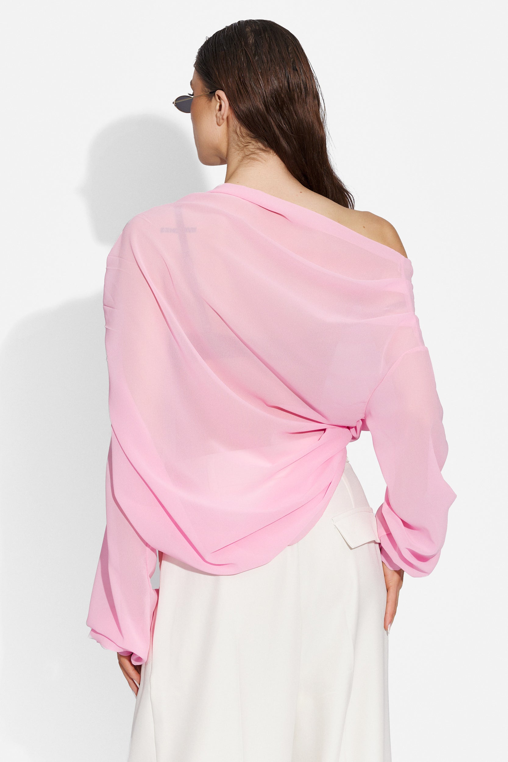 Elegant lady blouse pink Vanesa Bogas