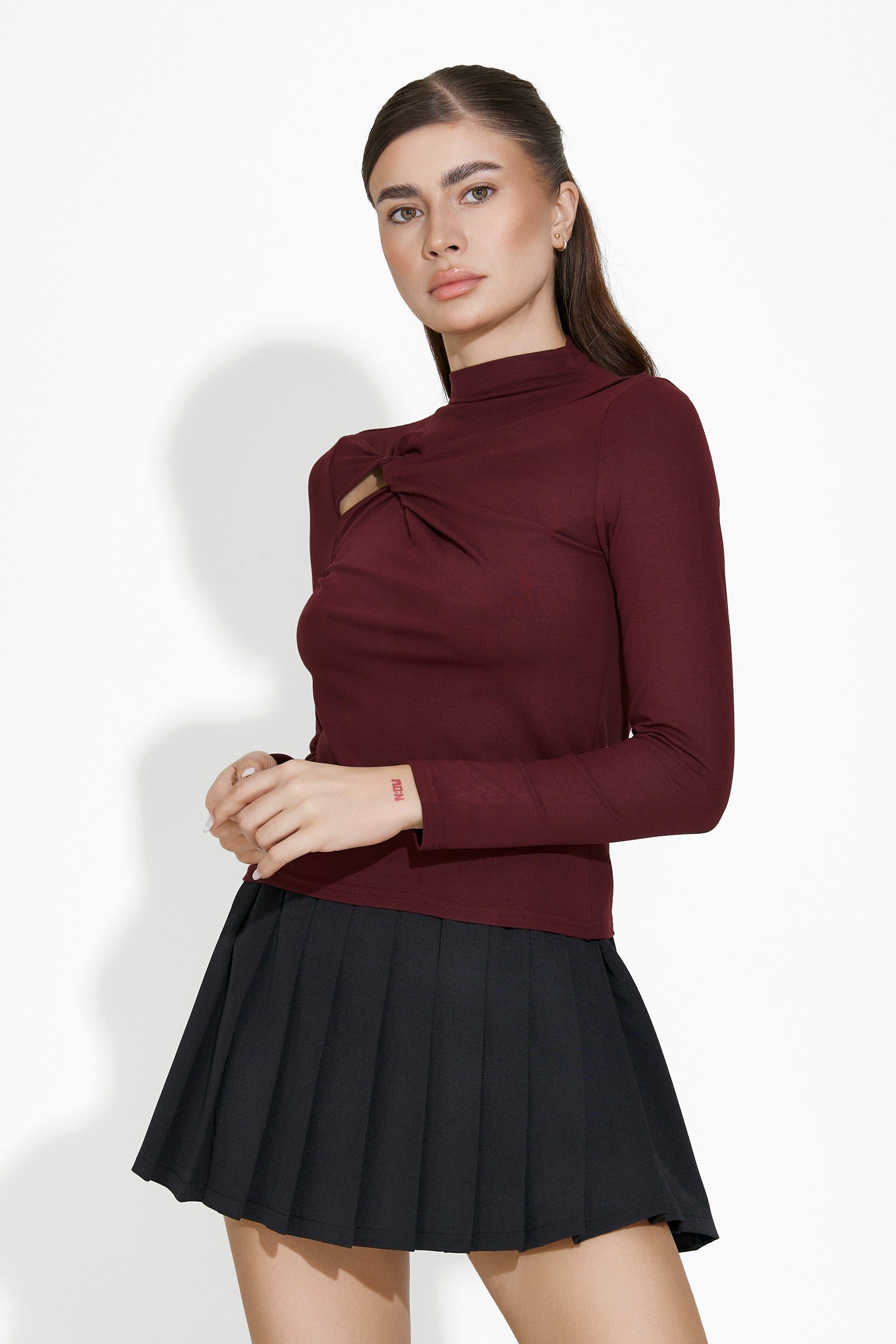 Bluza dama eleganta burgundy  Verdie Bogas