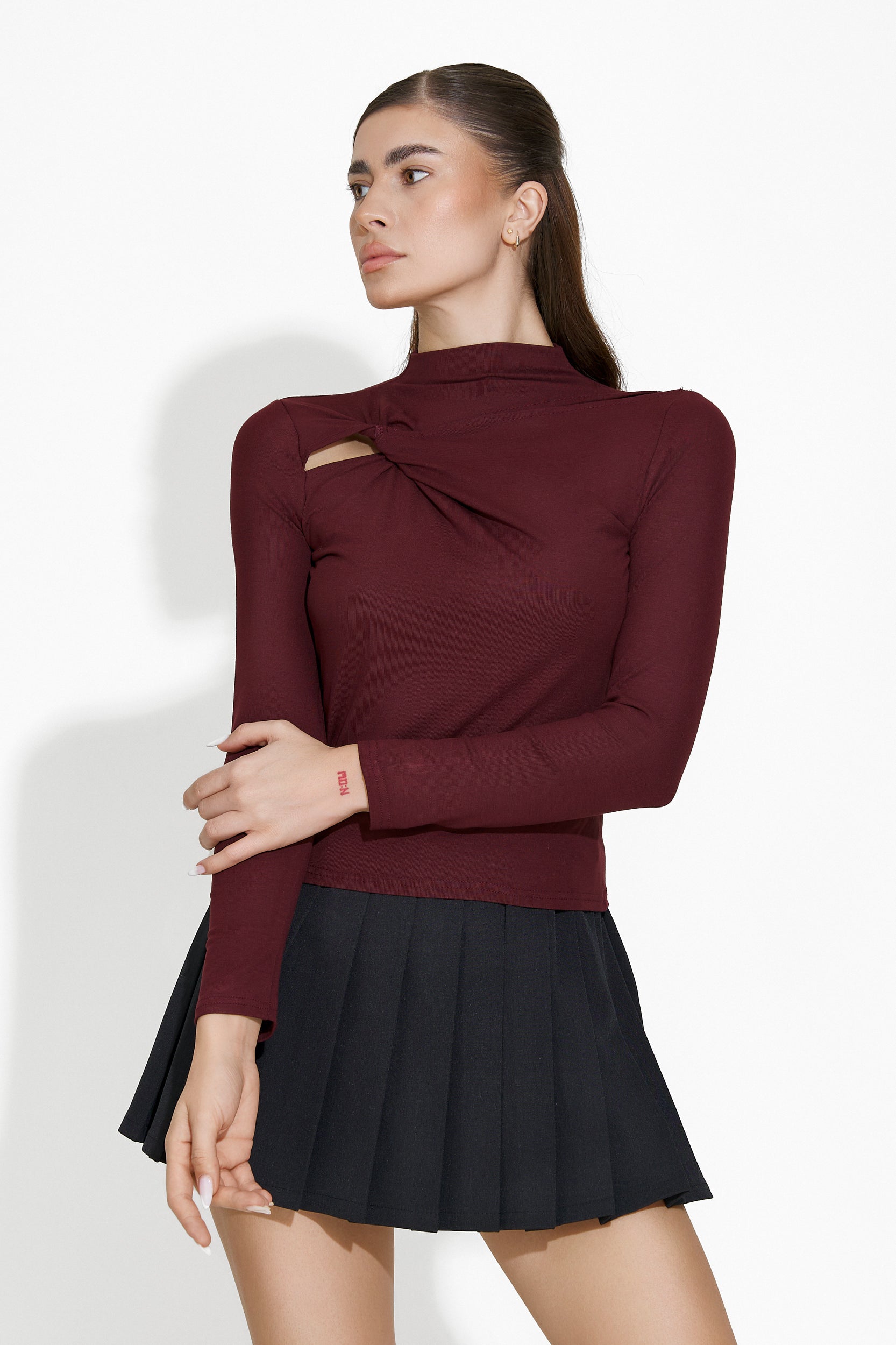 Bluza dama eleganta burgundy  Verdie Bogas