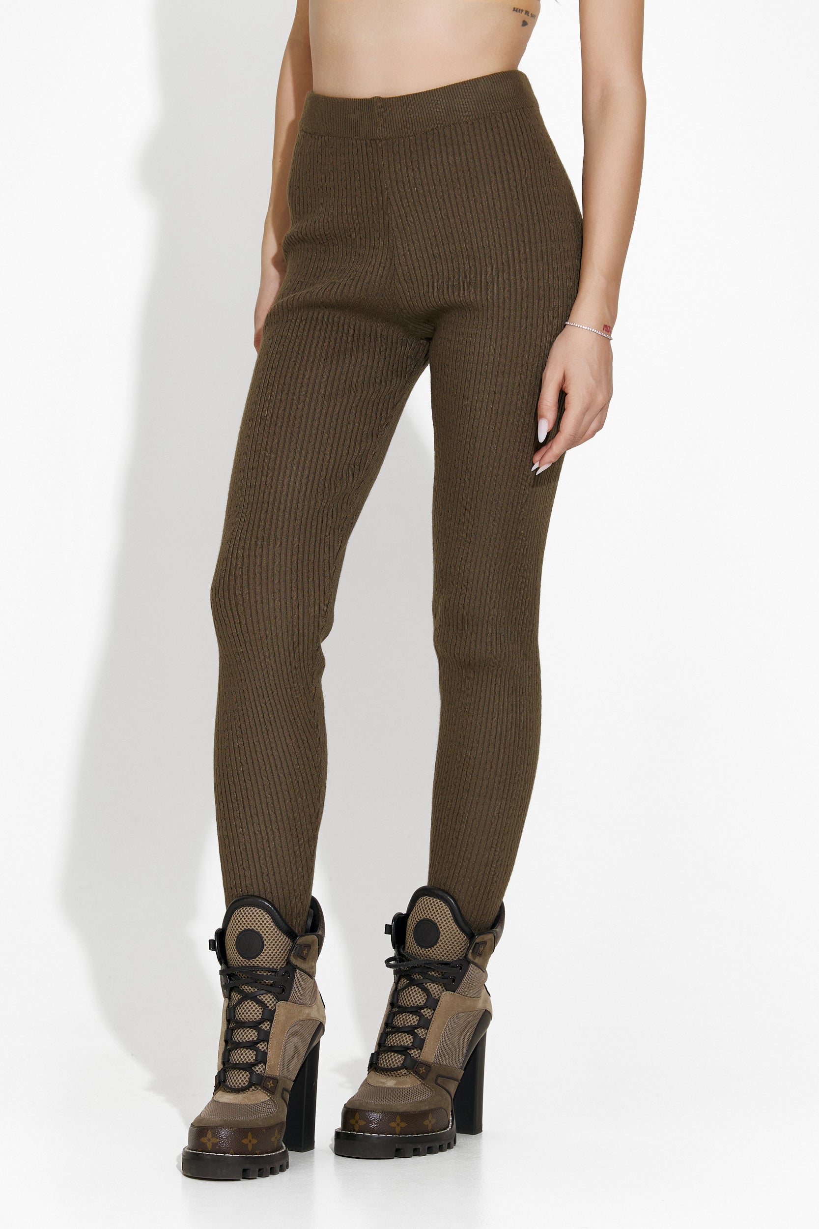 Brown casual women's tights Athifa Bogas