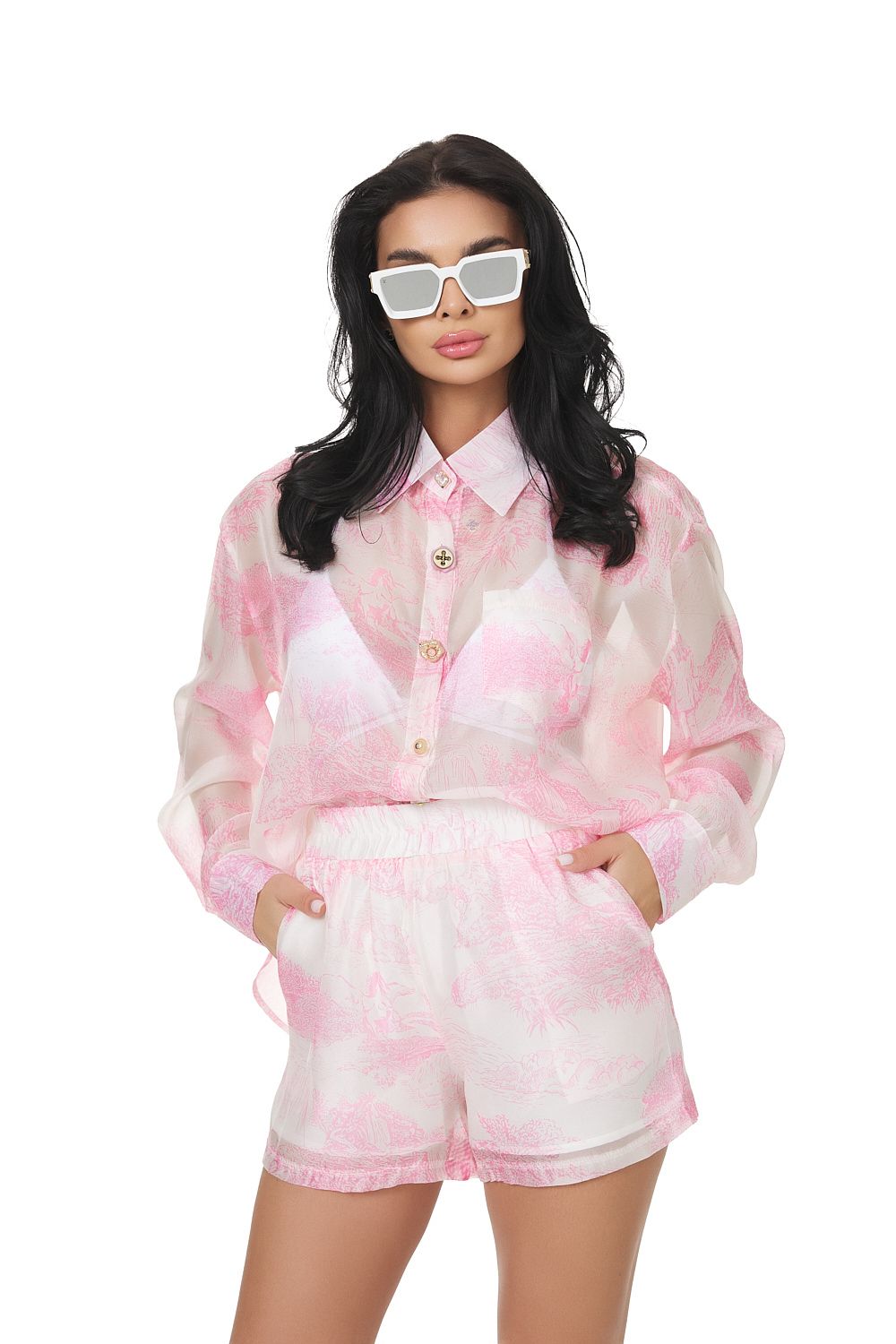 Osama Bogas pink casual women's set