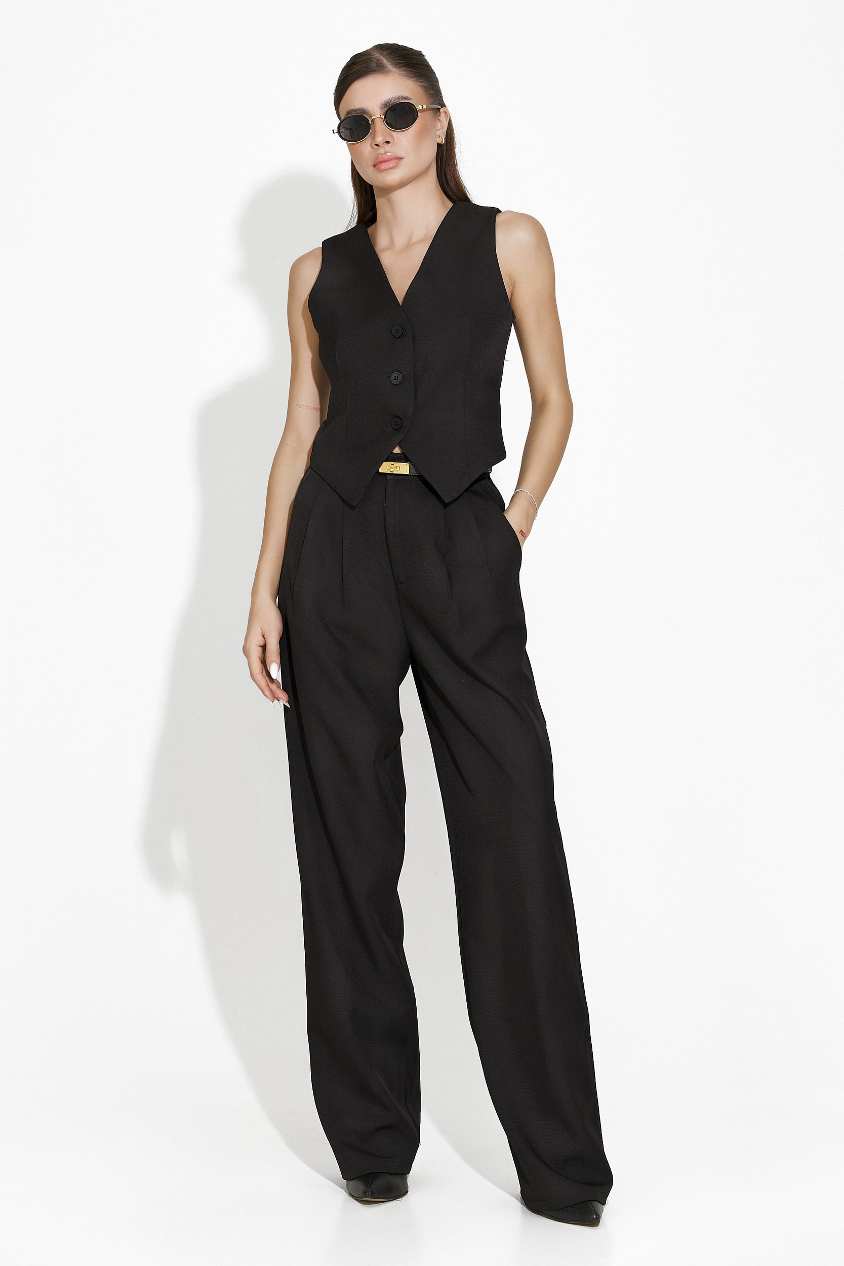 Black elegant trouser suit Demozla Bogas