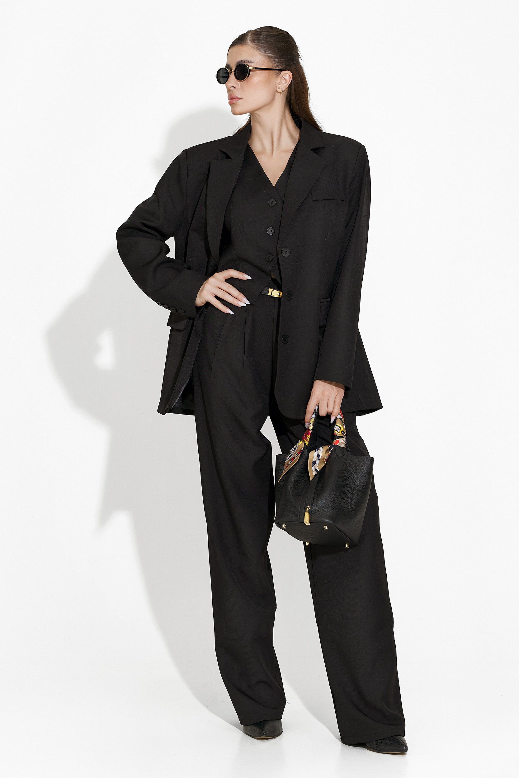 Black elegant trouser suit Demozla Bogas