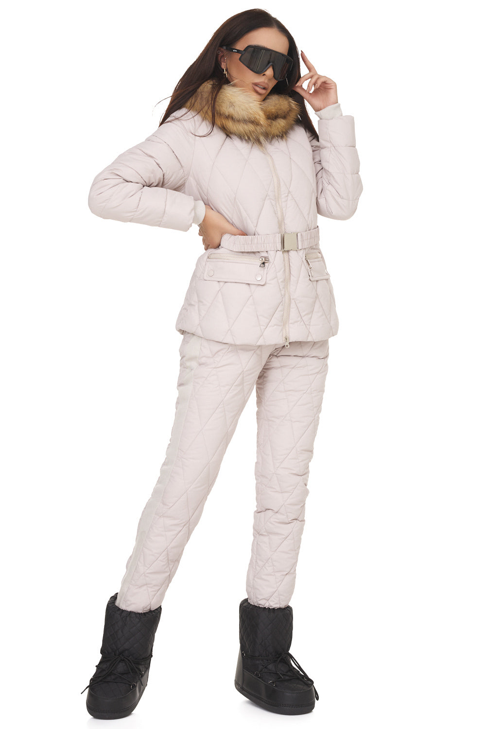 Women's beige winter costume Zemidea Bogas