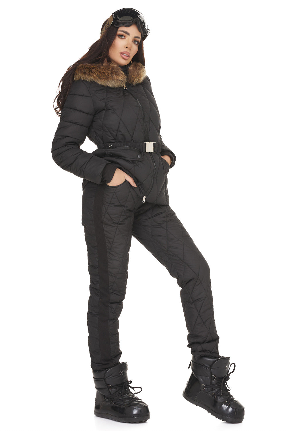 Women's black winter costume Zemidea Bogas