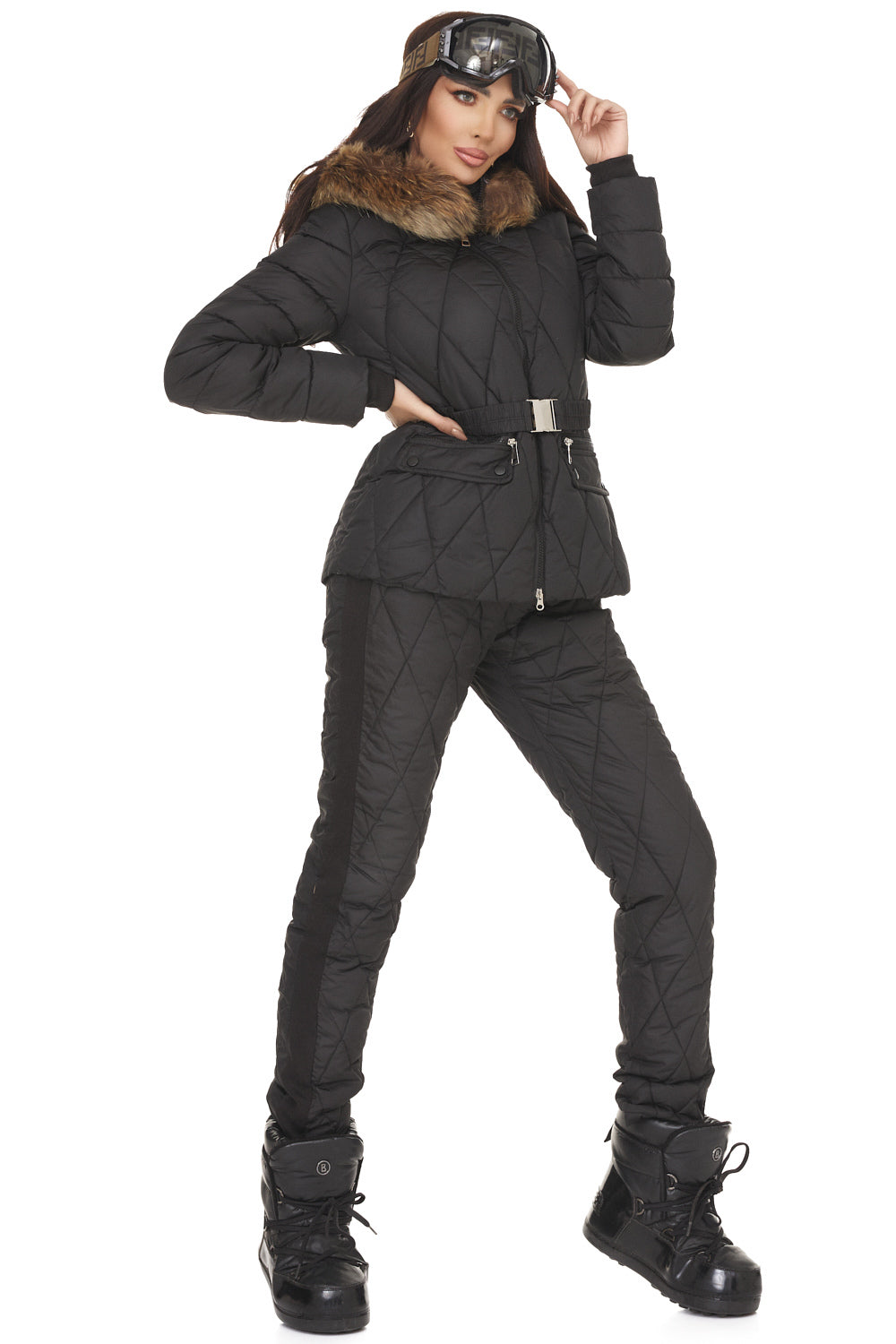 Women's black winter costume Zemidea Bogas