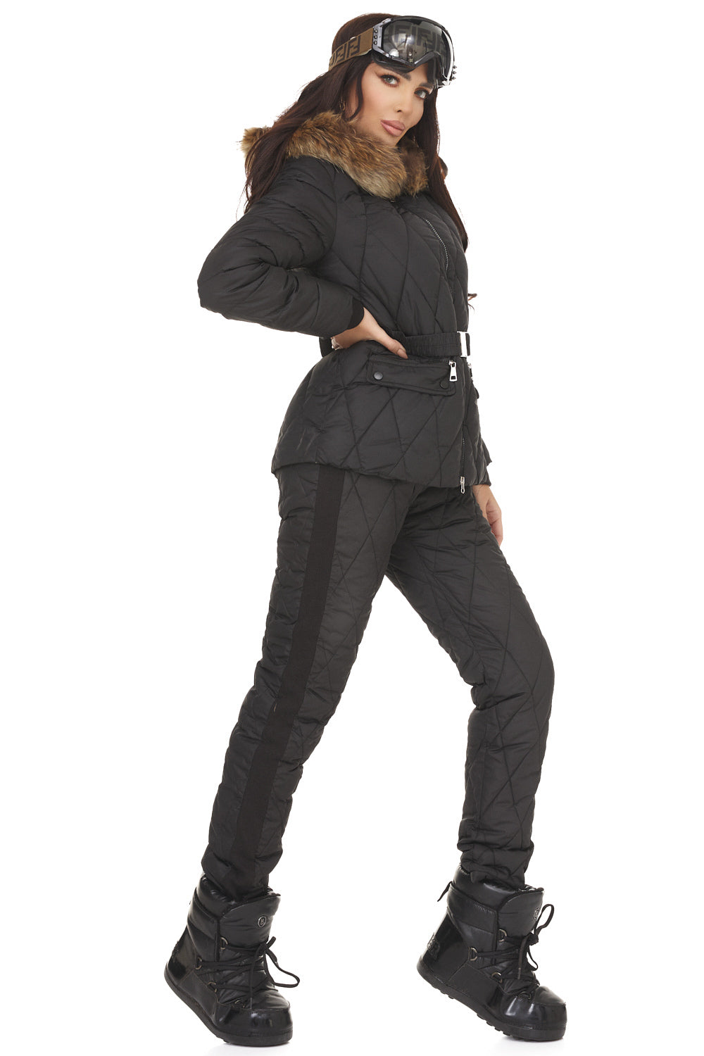 Women's black winter costume Zemidea Bogas