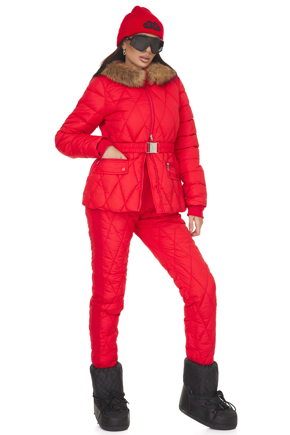 Women's red winter costume Zemidea Bogas