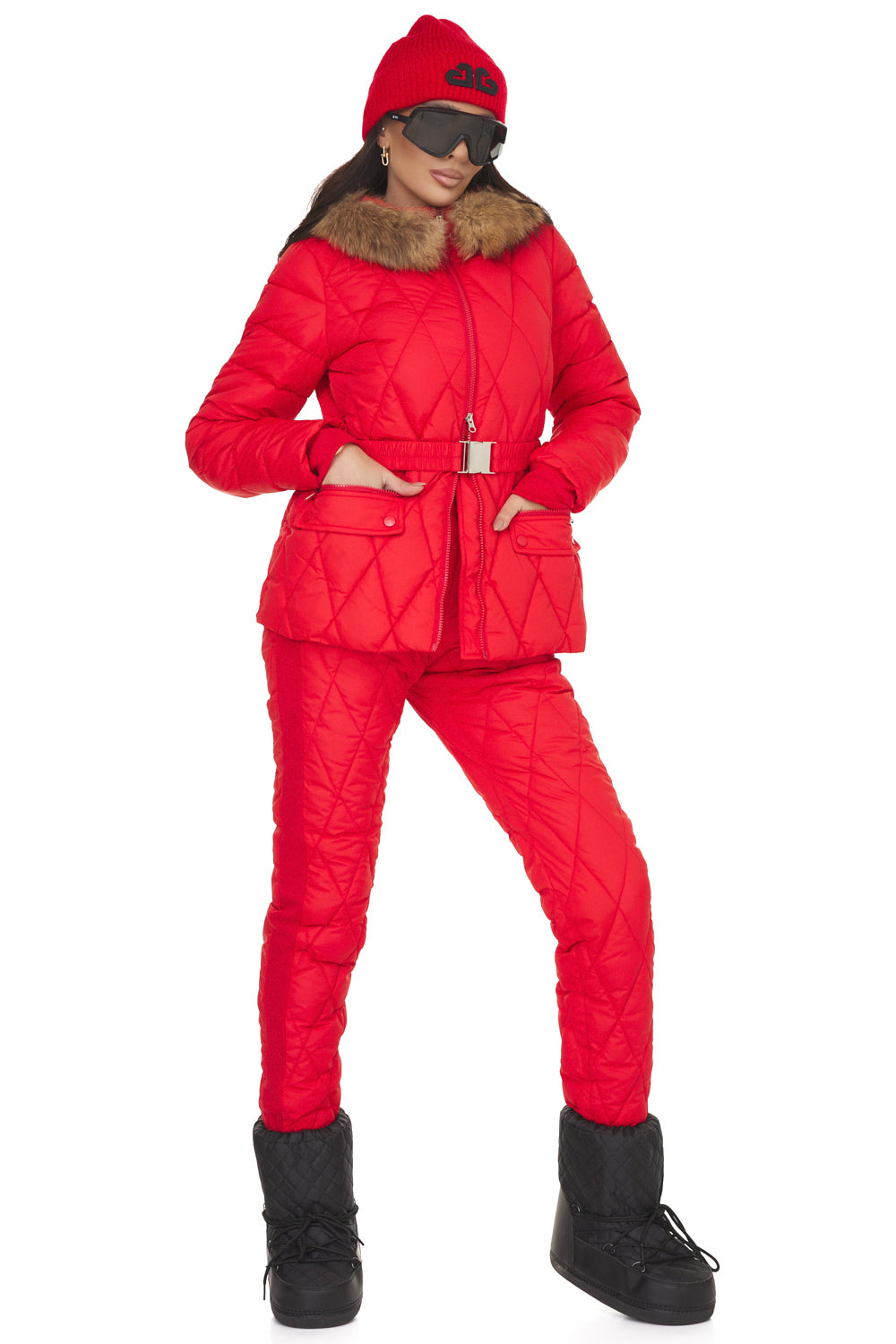 Women's red winter costume Zemidea Bogas