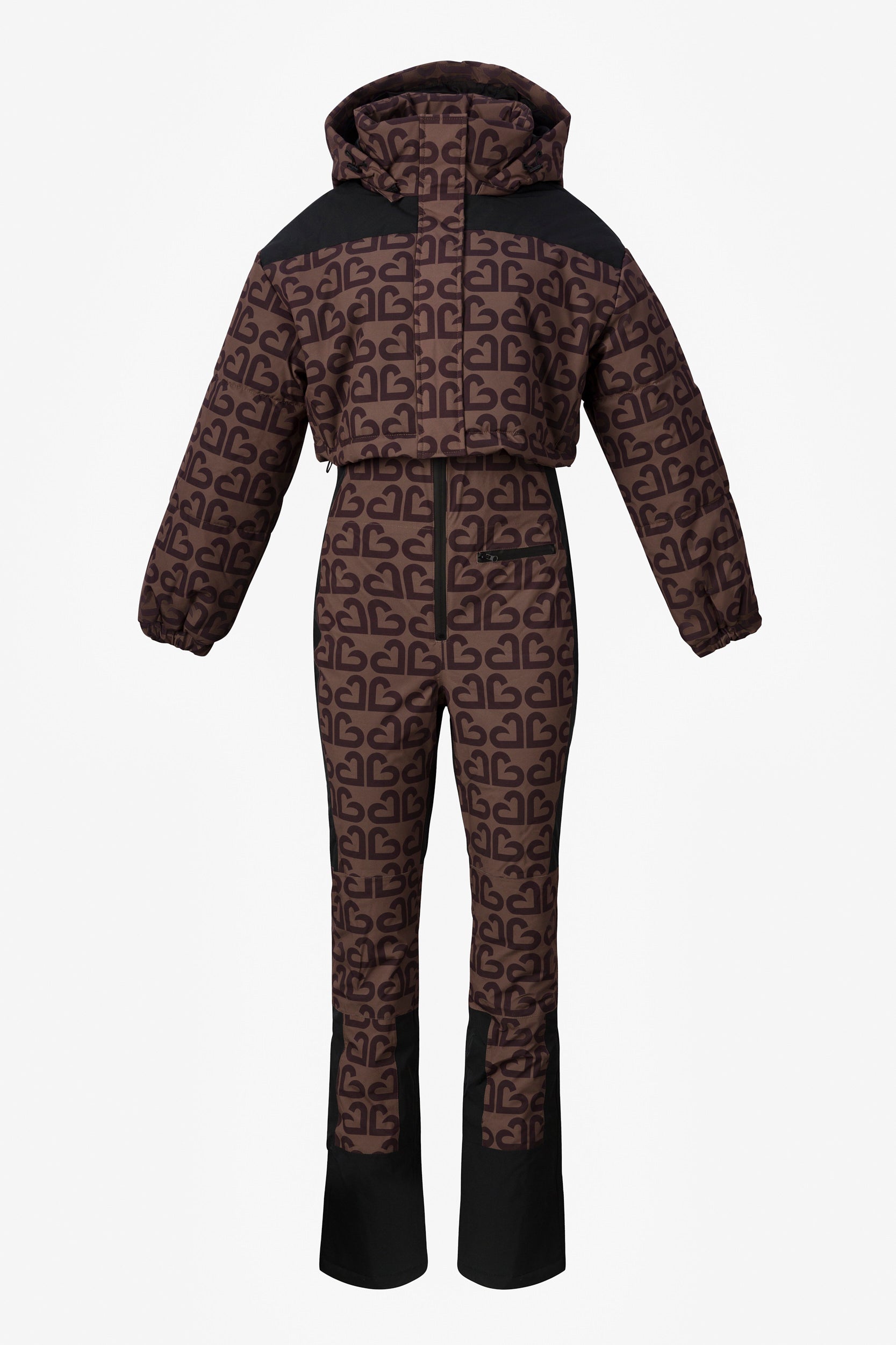 Adelines Bogas brown casual ski suit