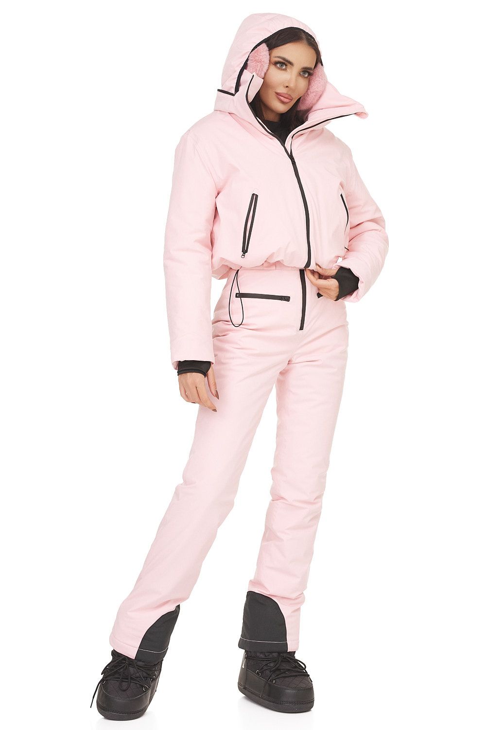 Costum ski casual roz Reasia Bogas