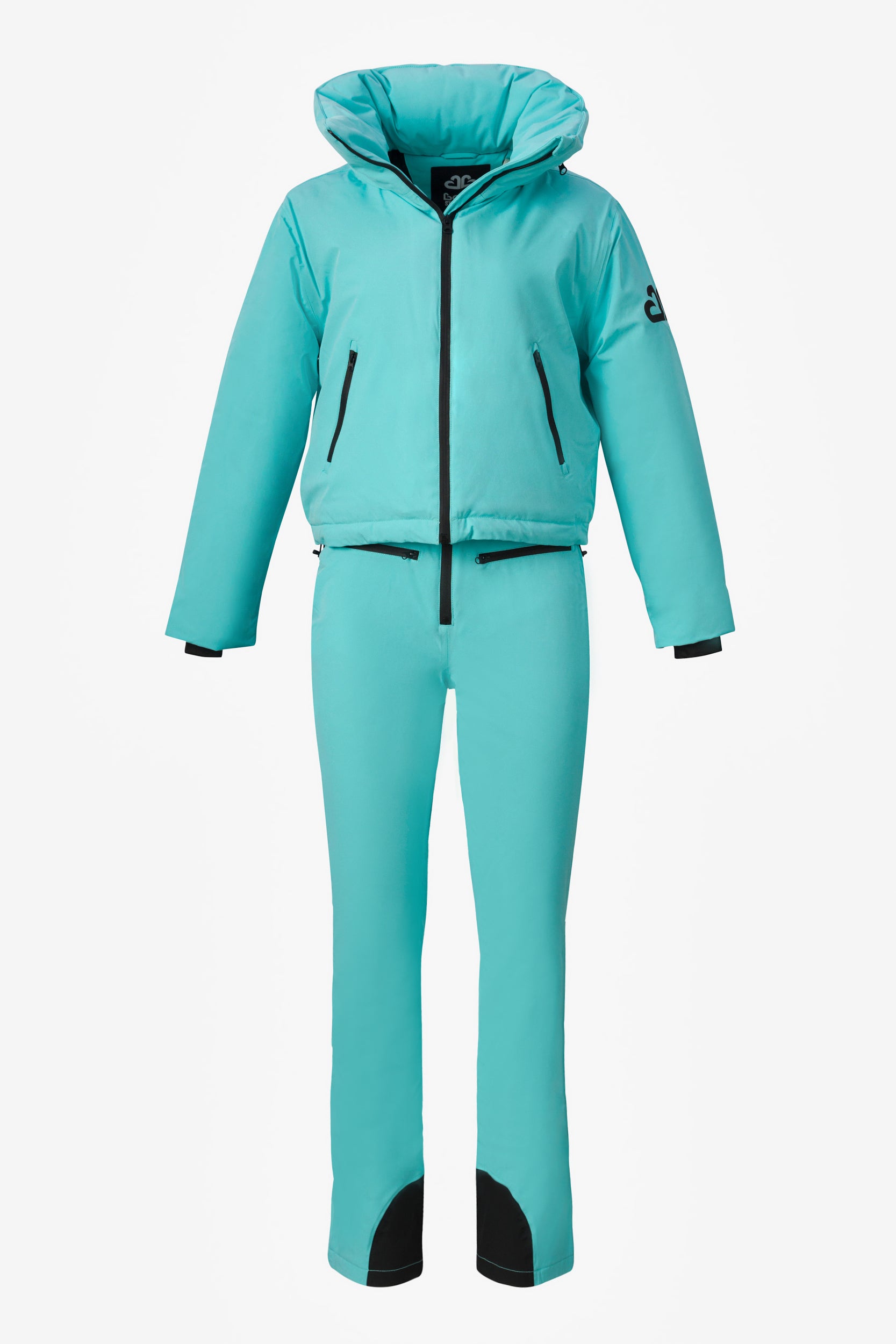 Costum ski casual turcoaz Reasia Bogas