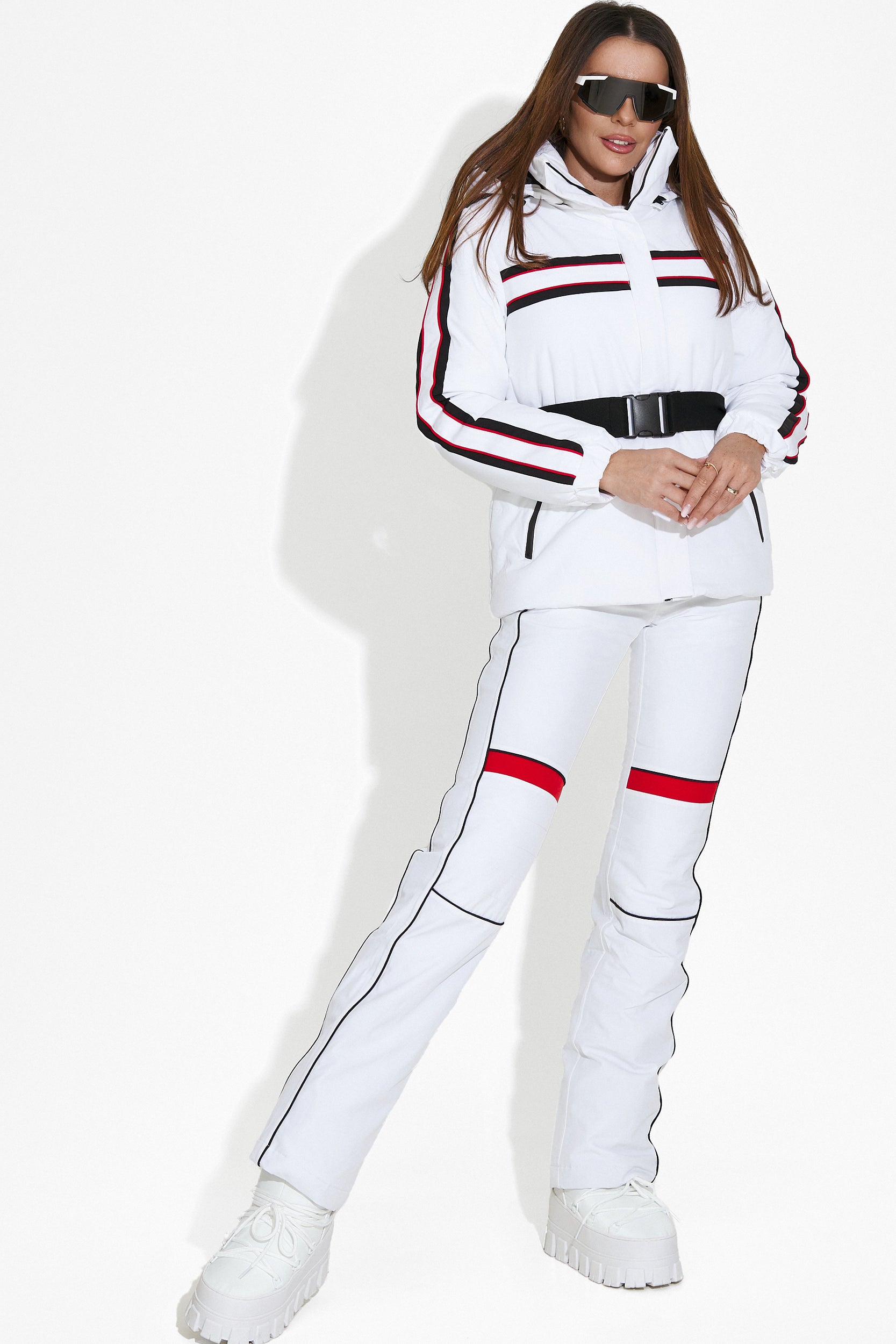 White women's ski suit Zapys Bogas