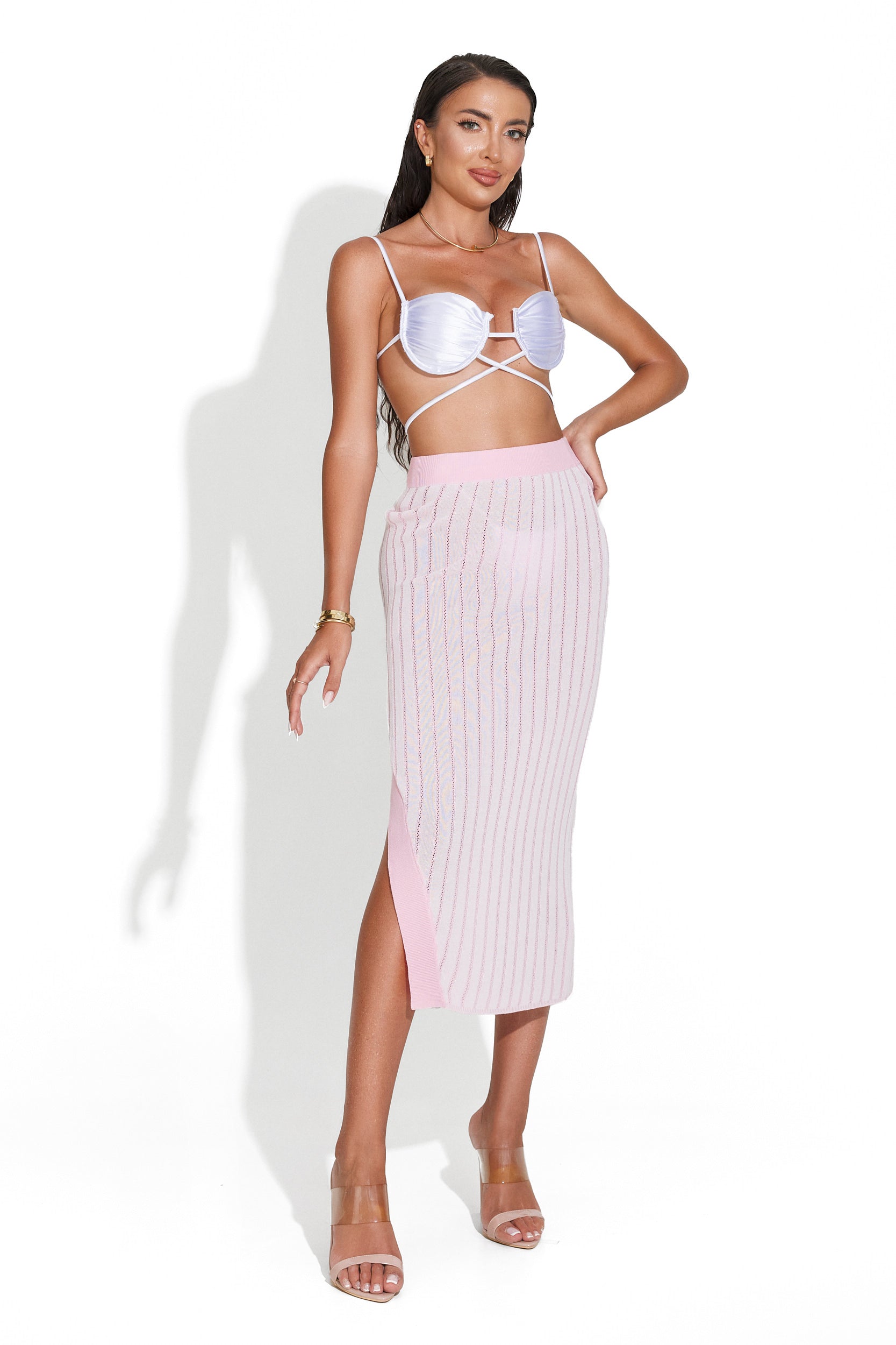 Casual pink skirt for women Marice Bogas