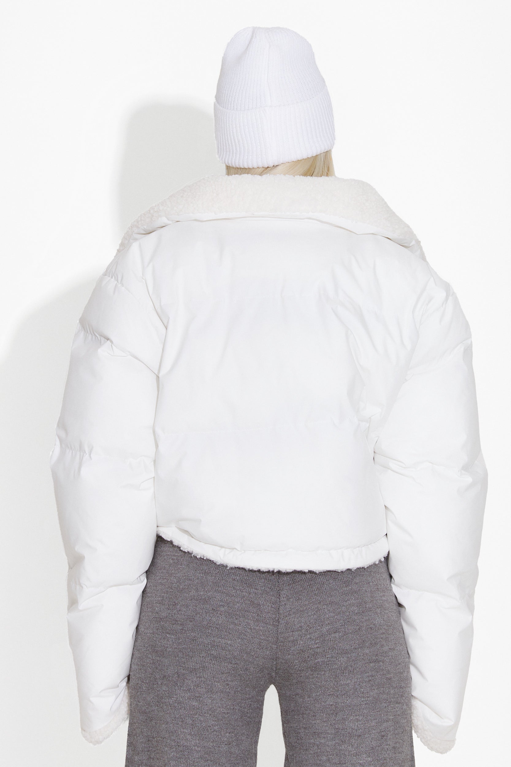 Women's reversible white jacket Azaela Bogas