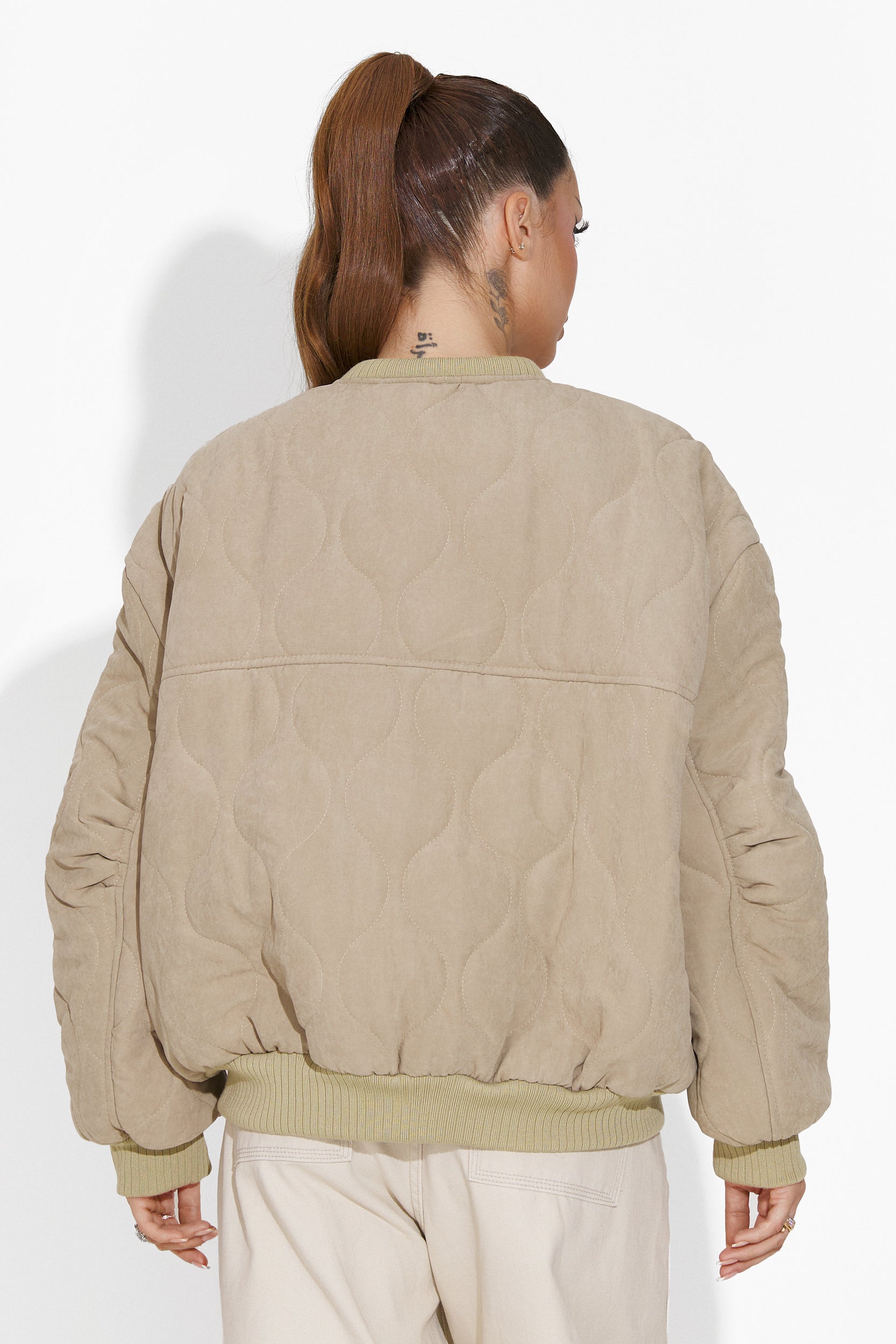 Beige casual women's jacket Winfrey Bogas