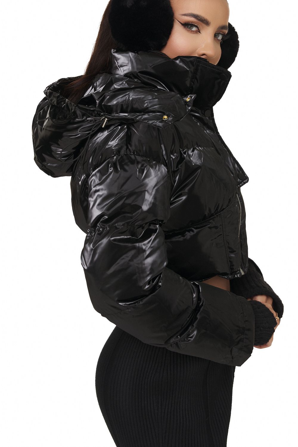 Black casual women's jacket Zeres Bogas