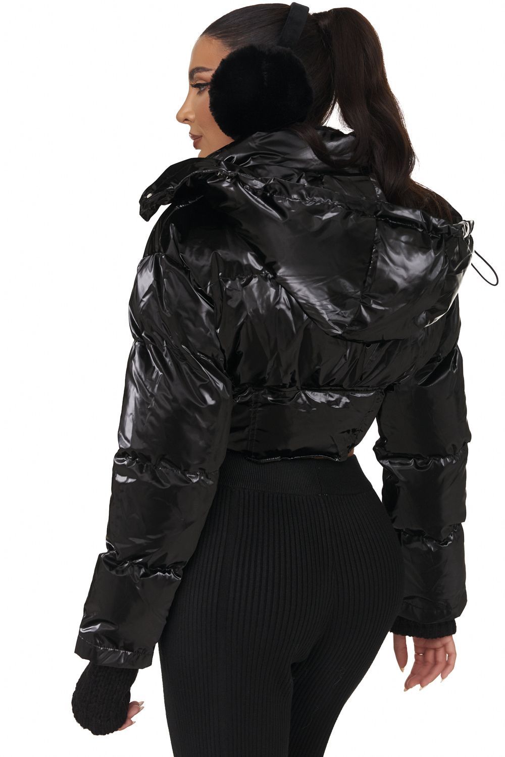 Black casual women's jacket Zeres Bogas