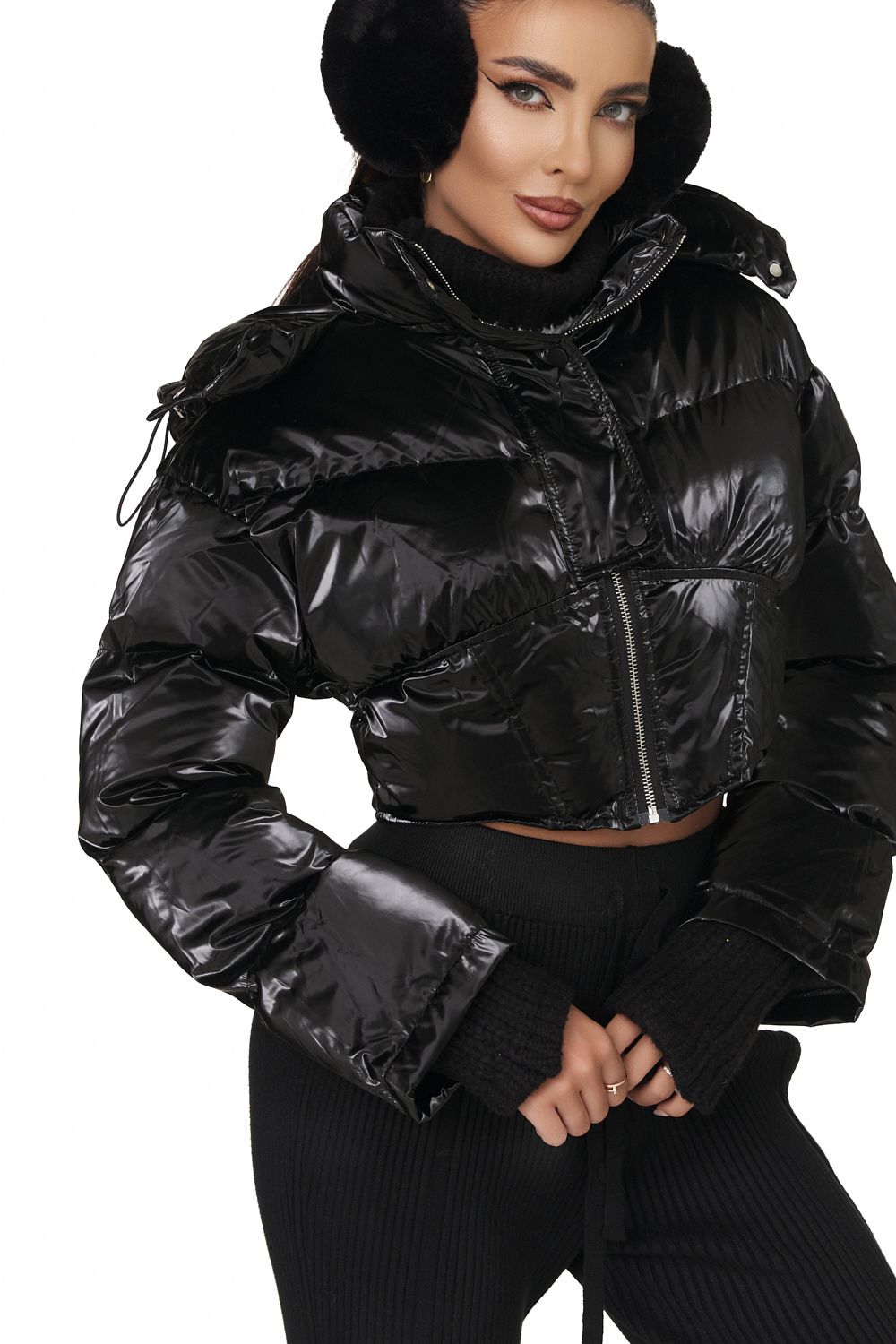 Black casual women's jacket Zeres Bogas