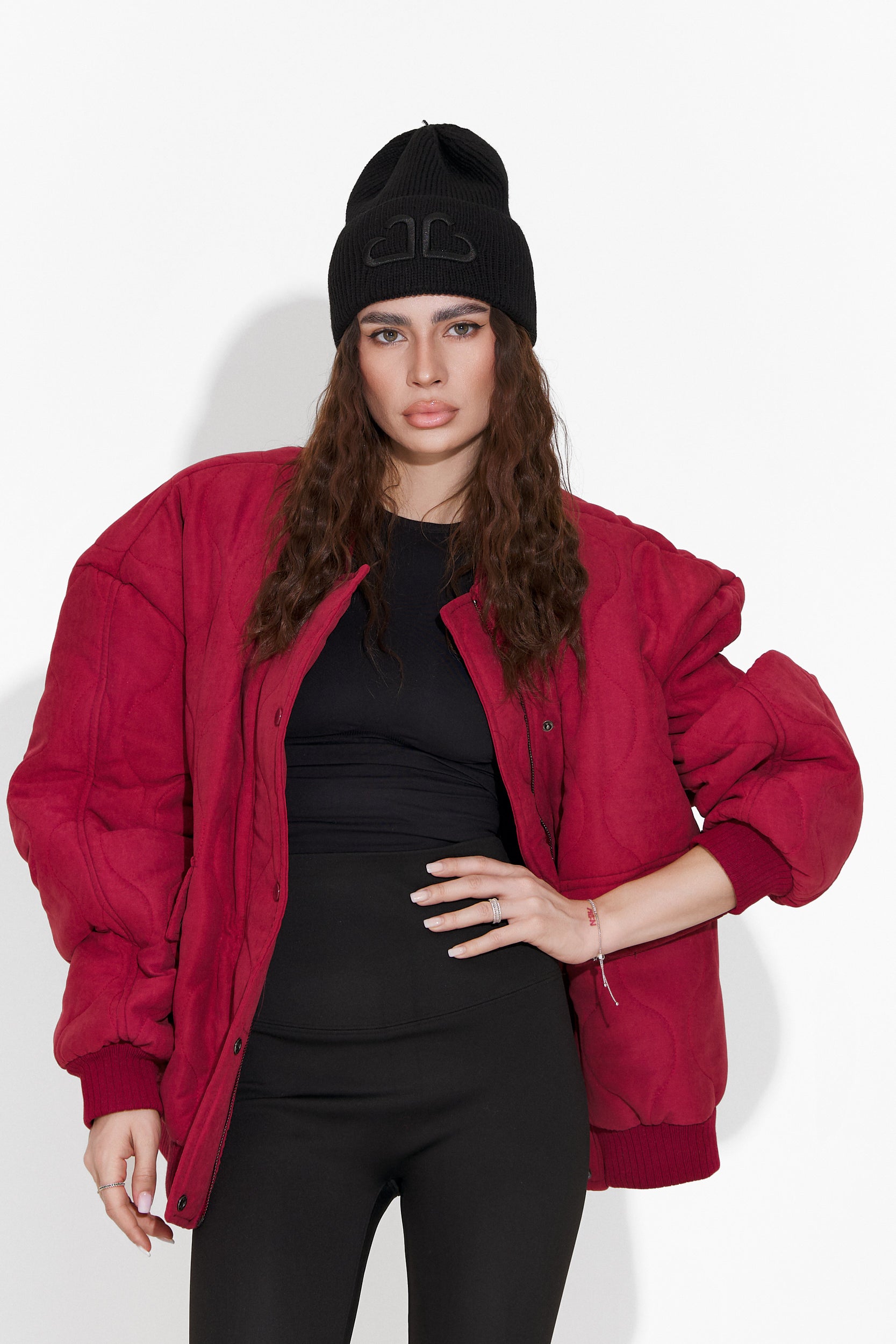 Women's casual red jacket Winfrey Bogas