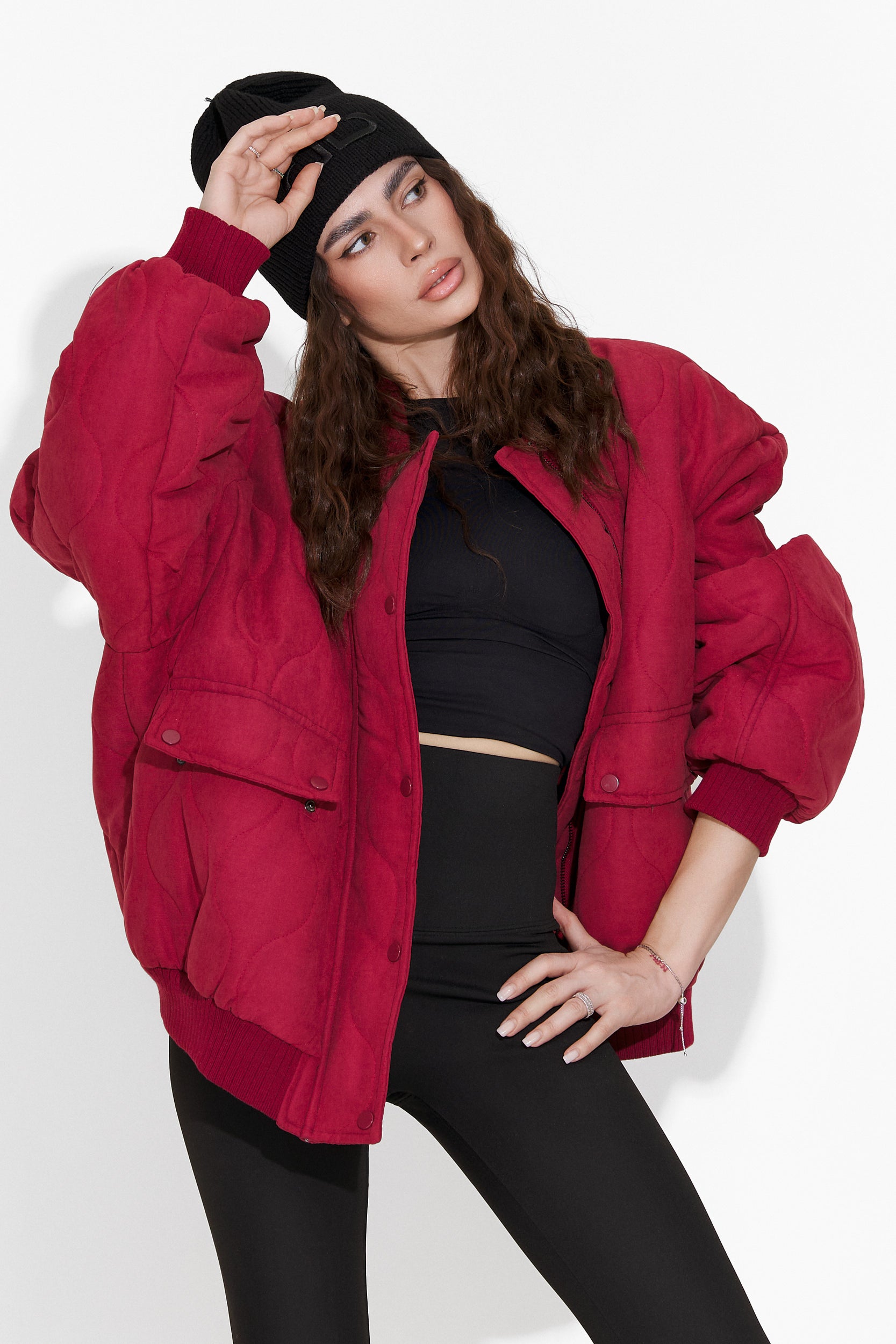 Women's casual red jacket Winfrey Bogas