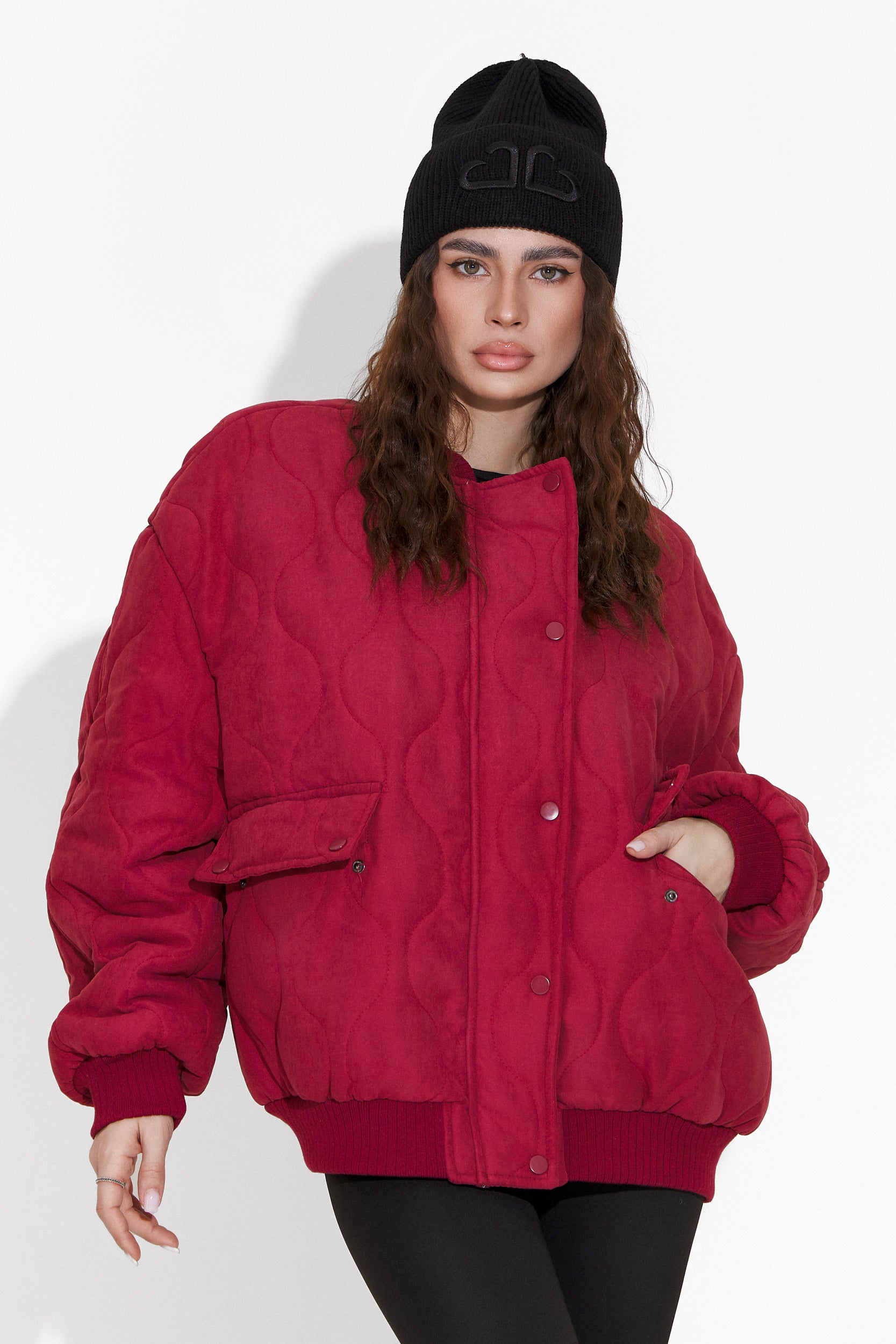 Women's casual red jacket Winfrey Bogas