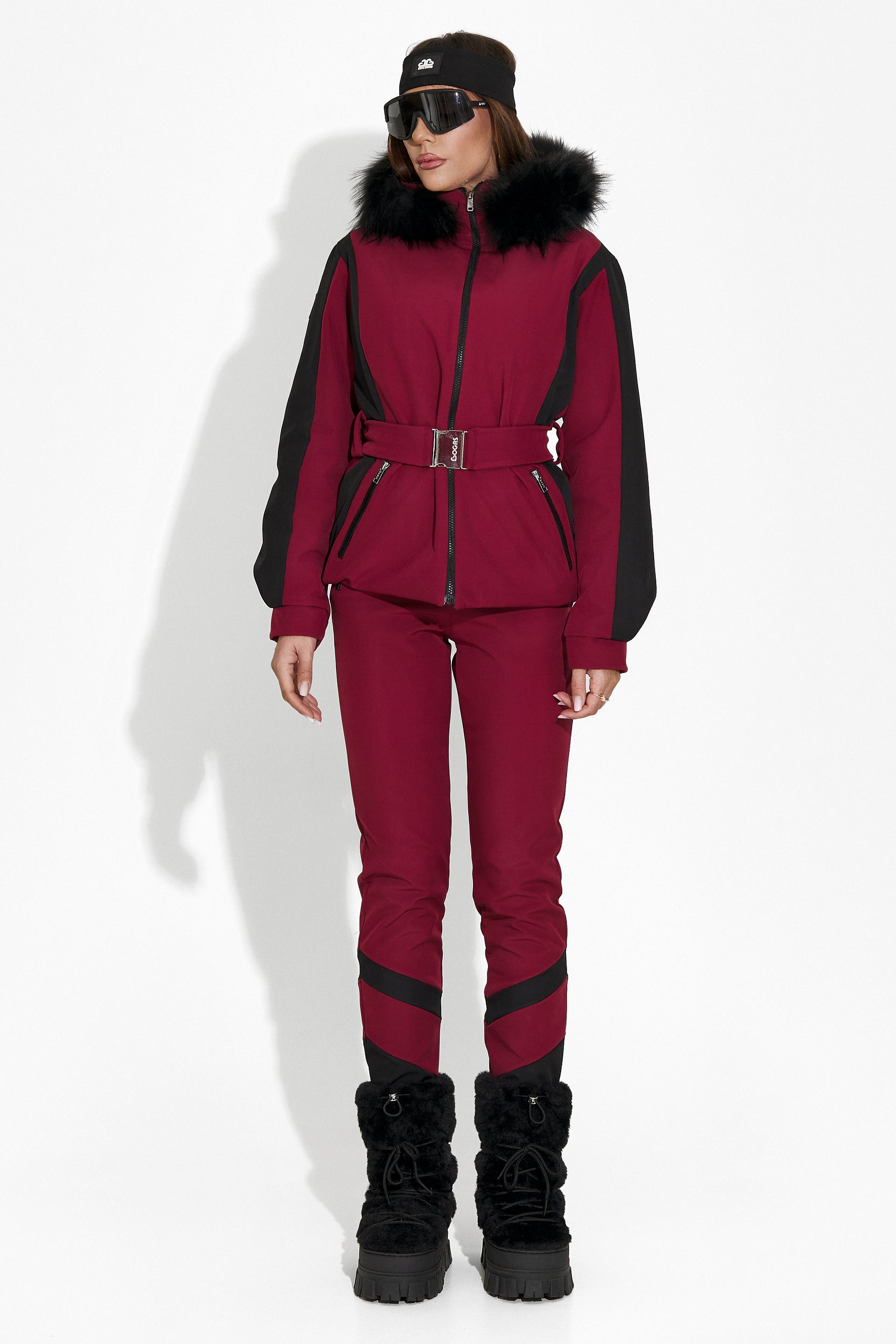 Atniuq Bogas women's burgundy ski jacket