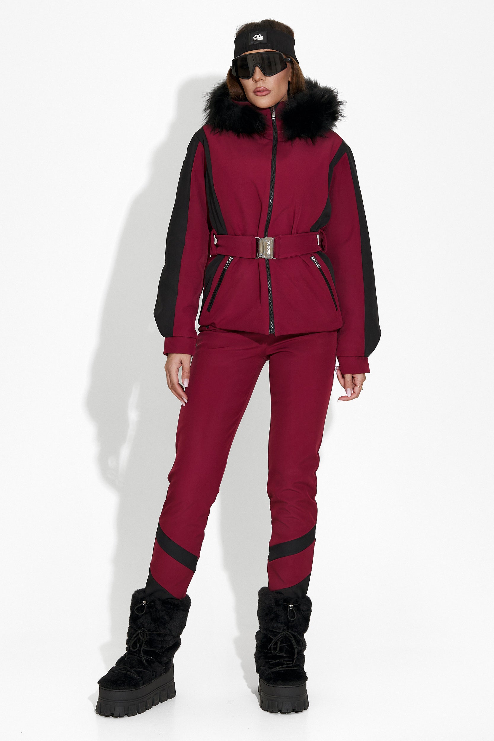 Atniuq Bogas women's burgundy ski jacket