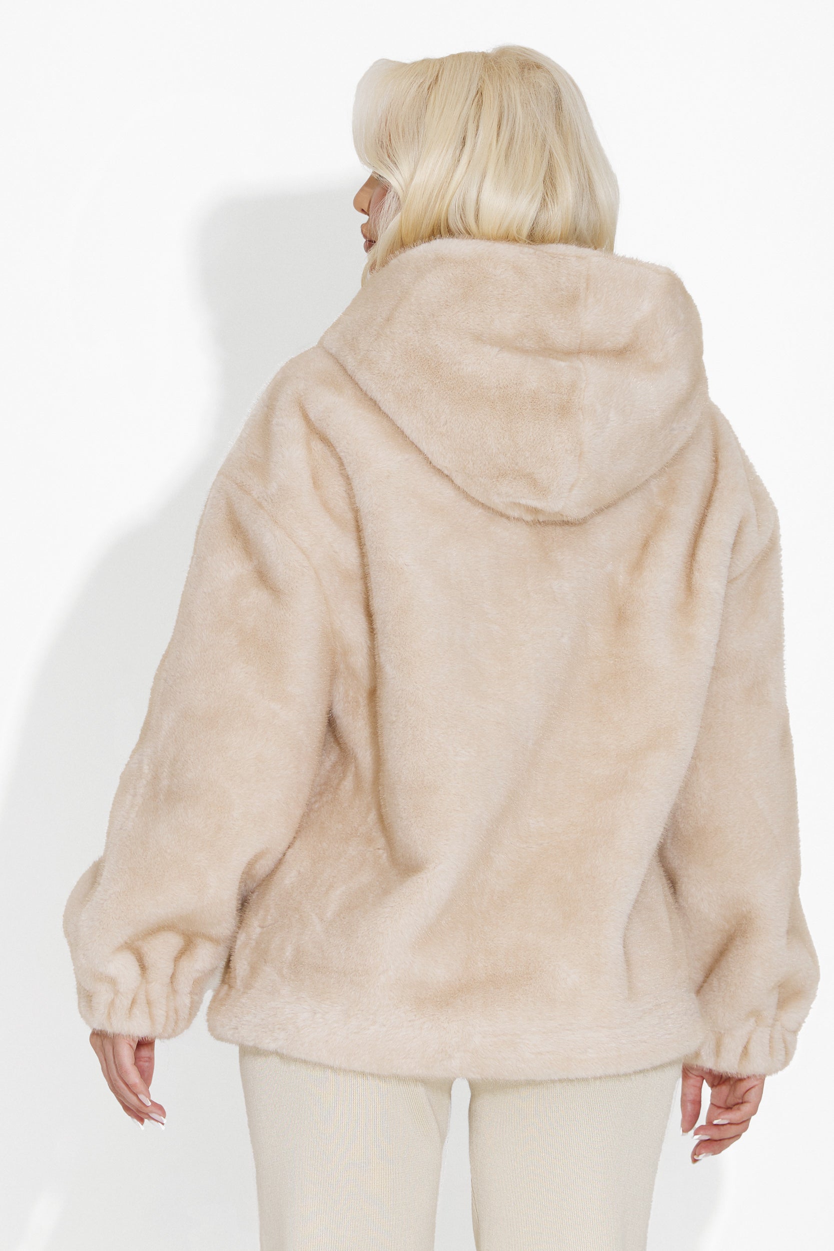 Beige fur coat Adelicia Bogas