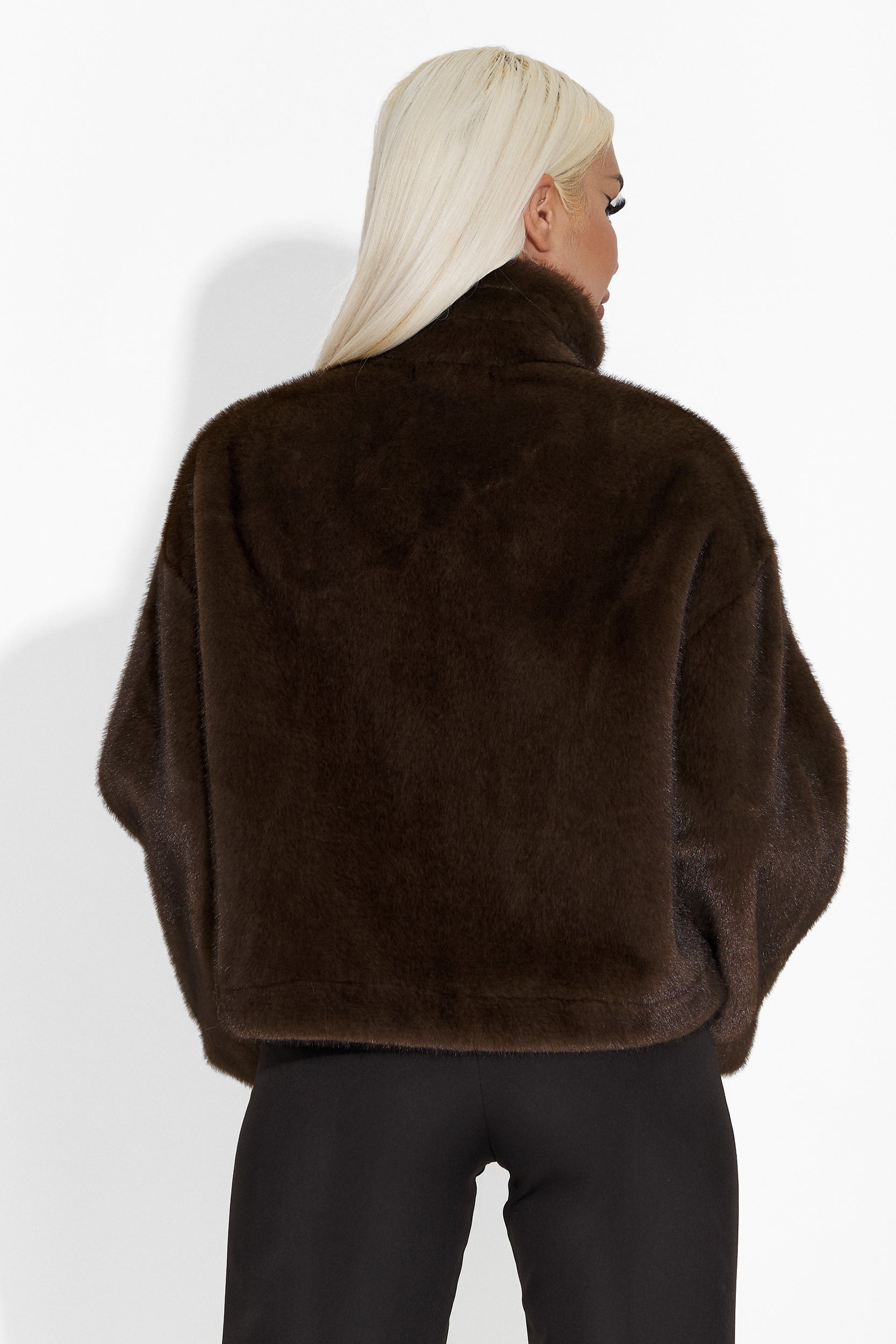 Brown fur coat Bemona Bogas