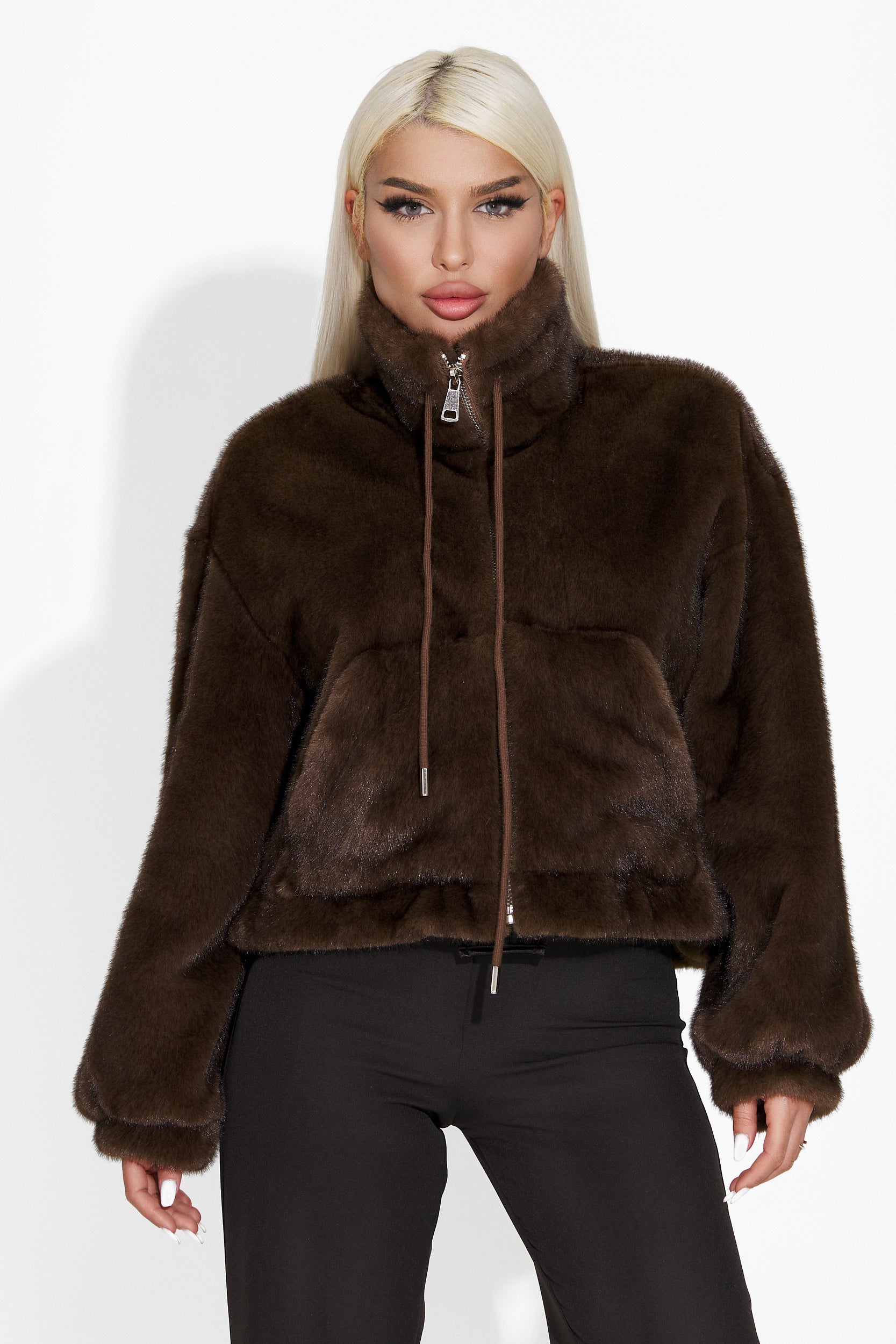 Brown fur coat Bemona Bogas