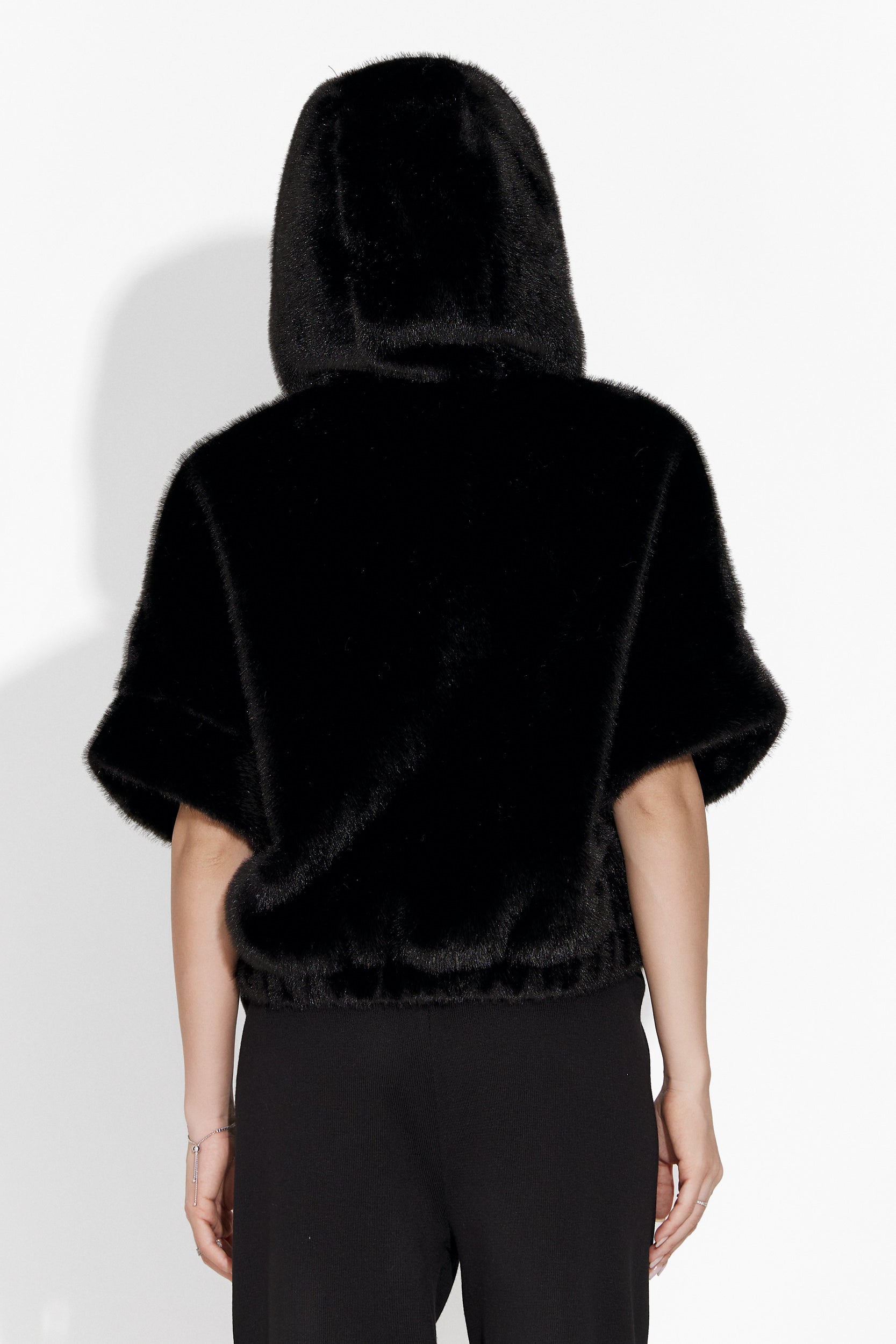 Black fur coat Penelope Bogas