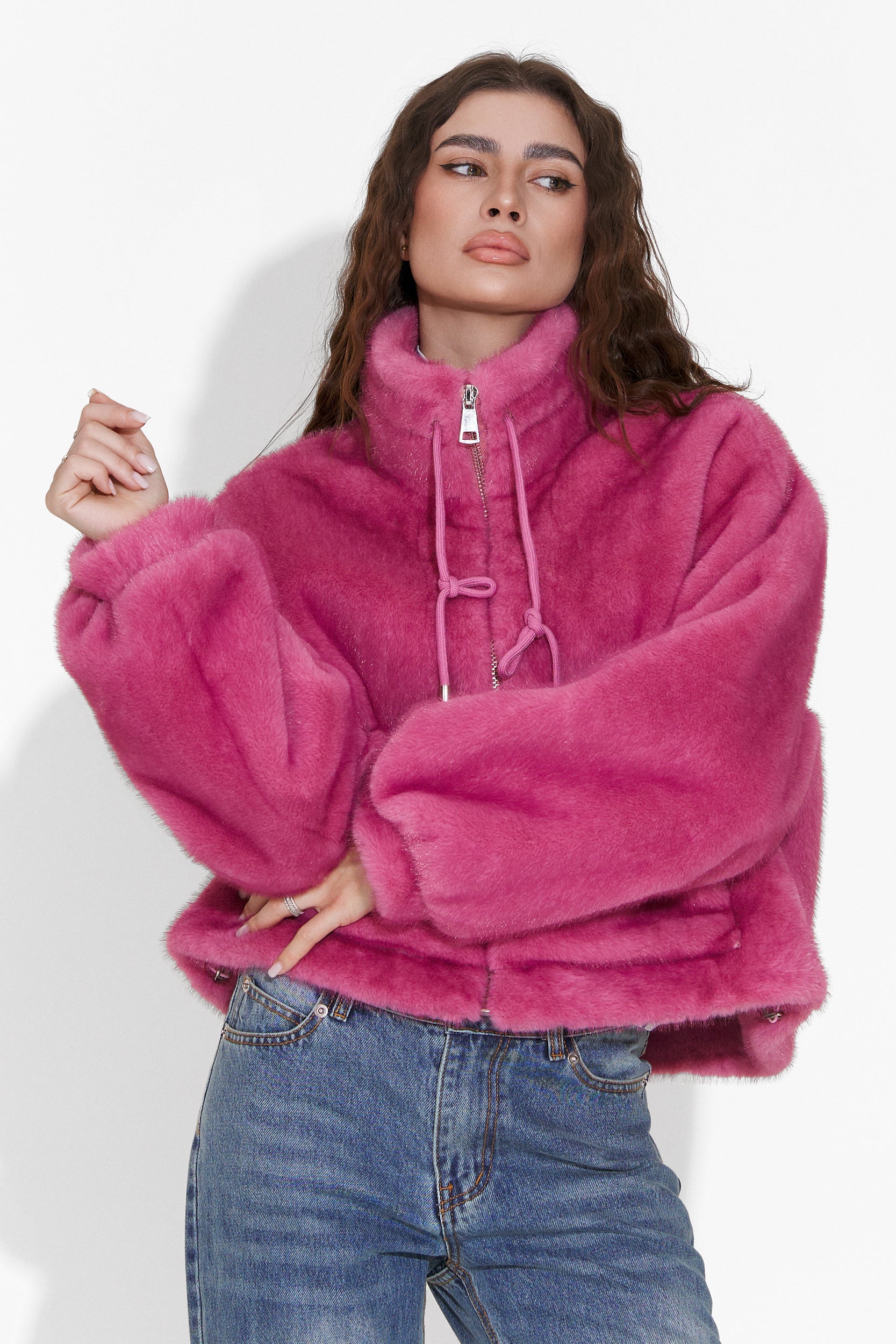 Pink fur coat Bemona Bogas