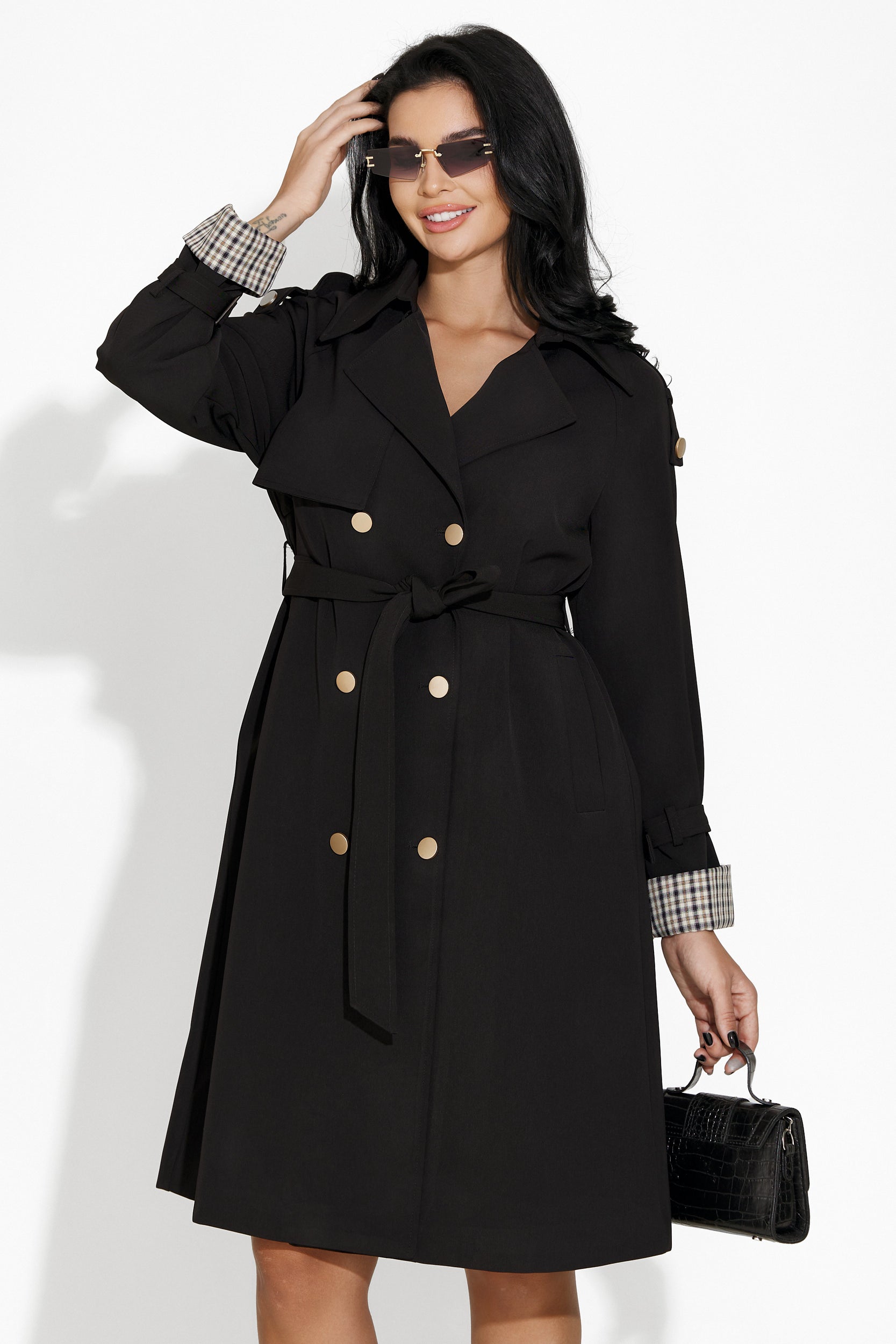 Lasonya Bogas elegant black women's coat