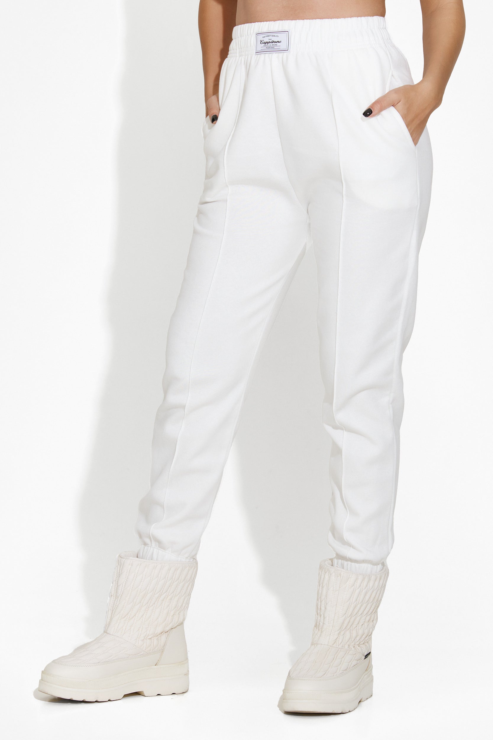 Casual white women's trousers Zivina Bogas