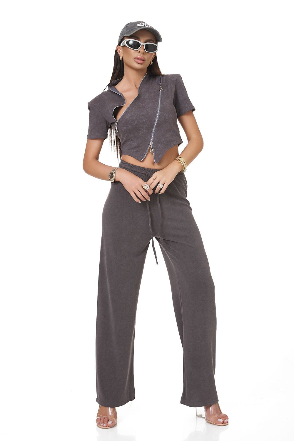 Ladies casual grey Alabama Bogas trousers