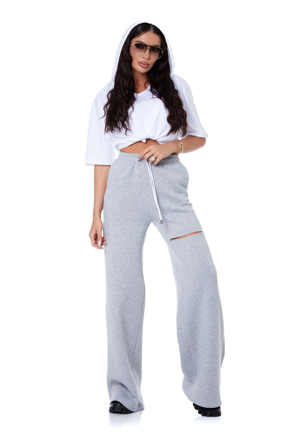 Sherlyn Bogas gray casual women's pants