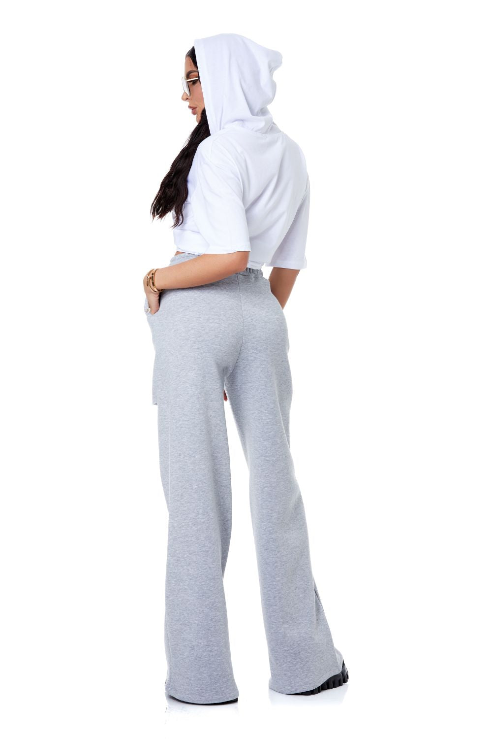 Sherlyn Bogas gray casual women's pants